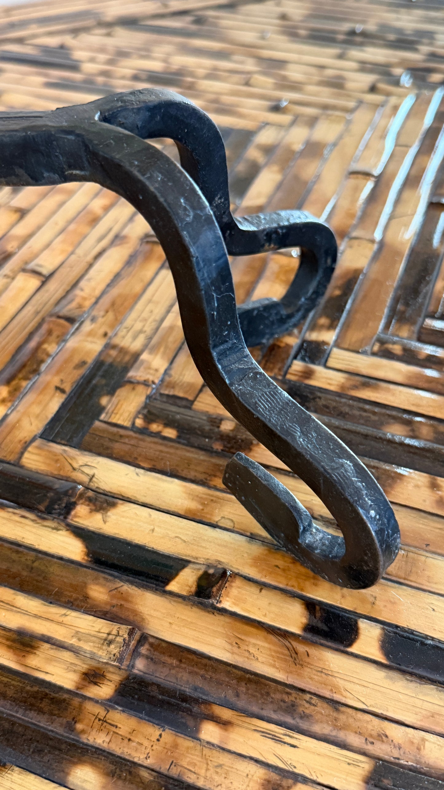 Spanish Gothic Hand-Forged Iron Candelabra