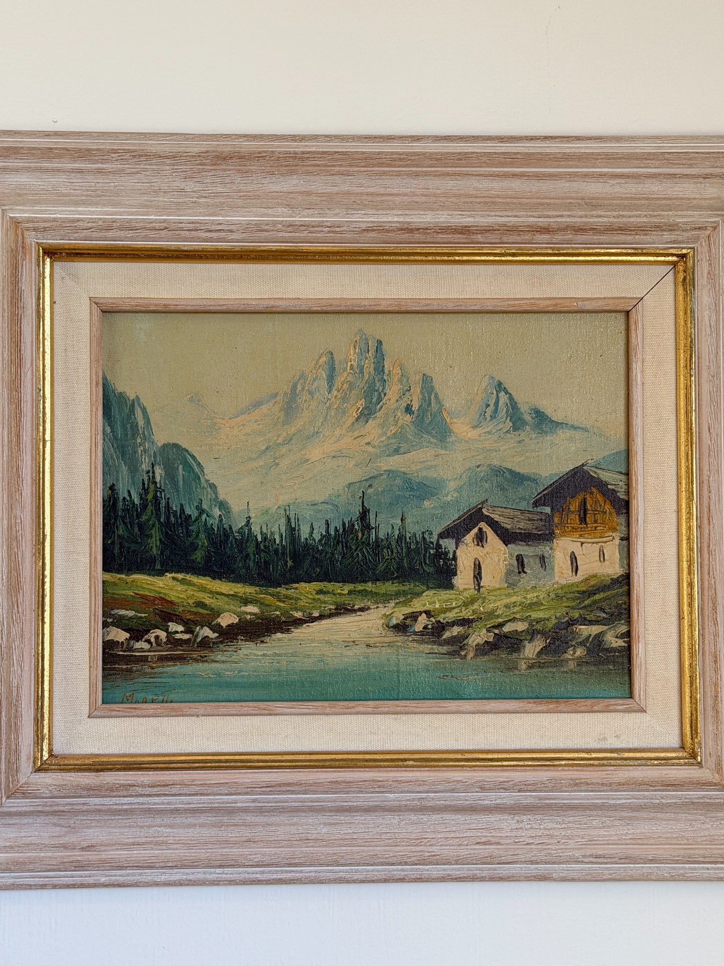 Alpine Landscape with Chalets