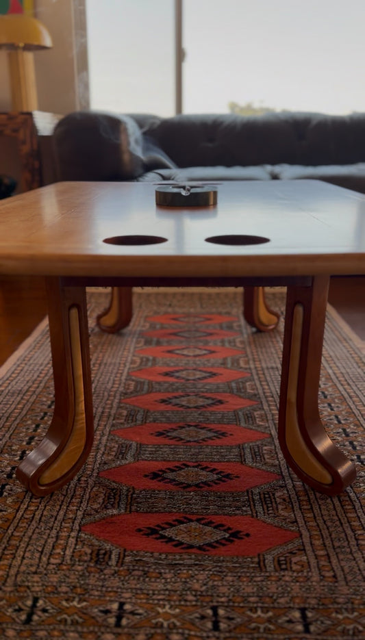Vintage Sculpted Studio Craft Coffee Table