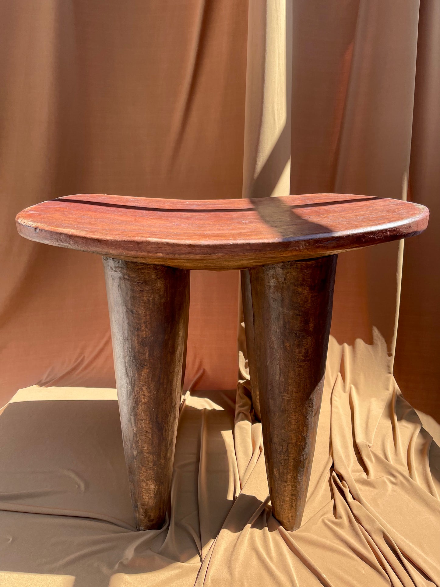 Large Vintage Senufo Stool/End Table from the Ivory Coast • 03