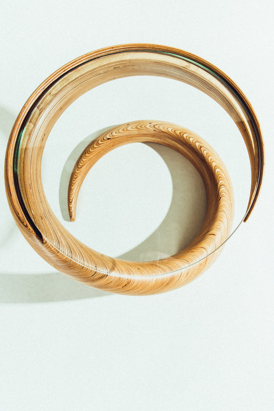 The Spiral Table by Rock Cross • Handmade in Hawaii 1987