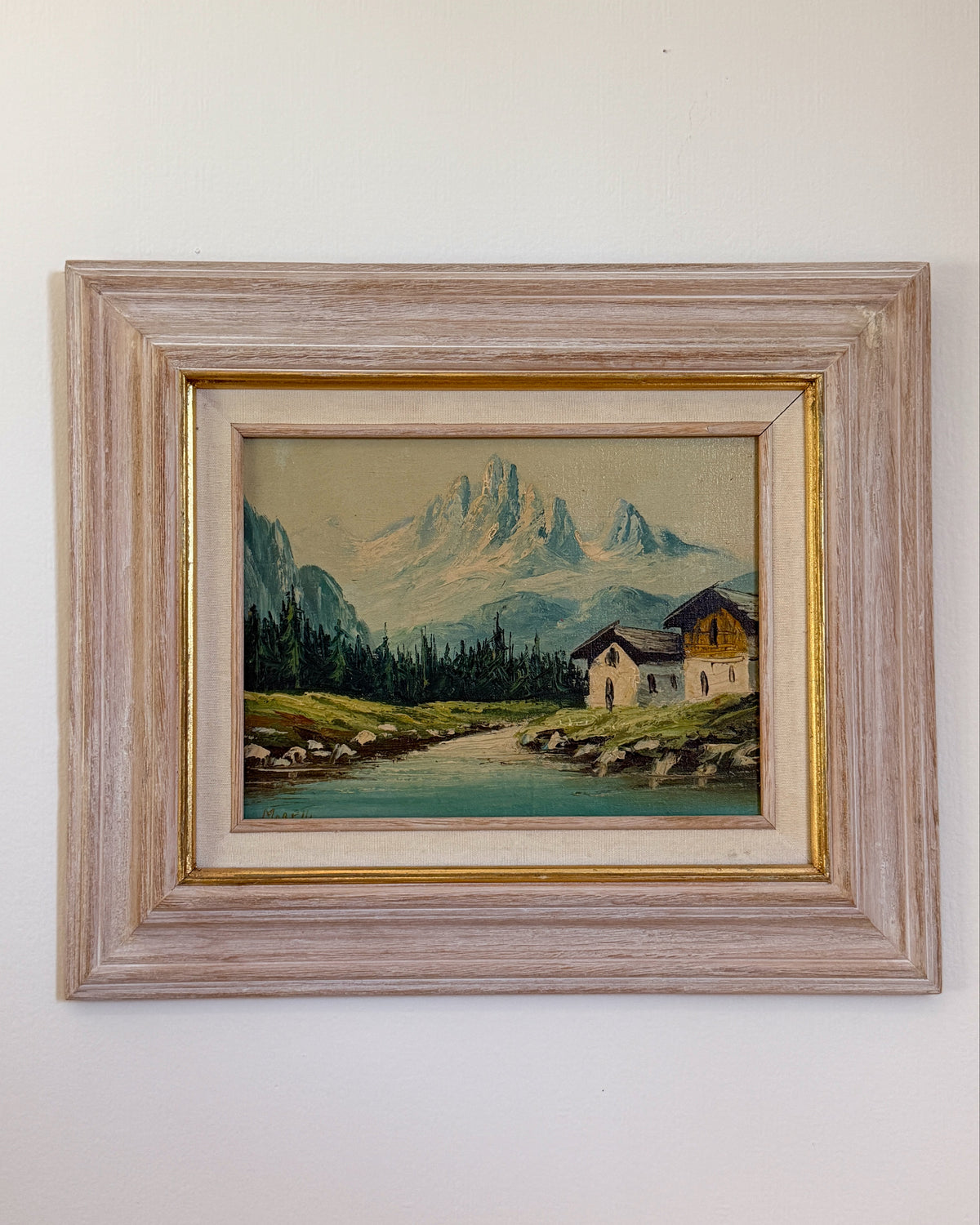 Alpine Landscape with Chalets