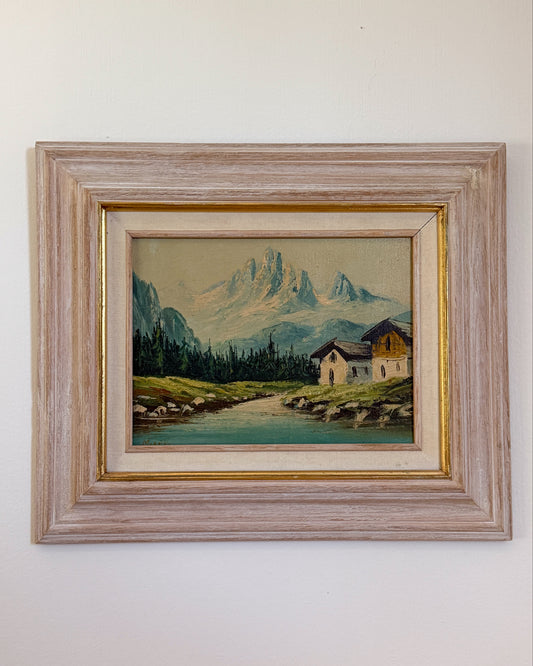 Alpine Landscape with Chalets