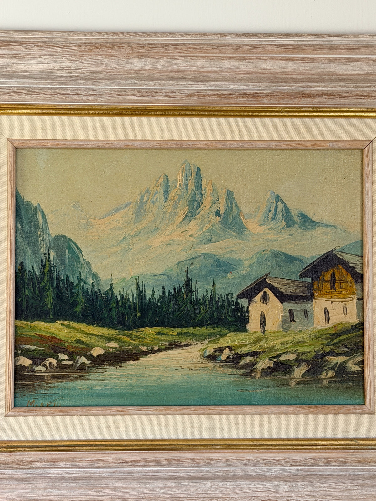 Alpine Landscape with Chalets