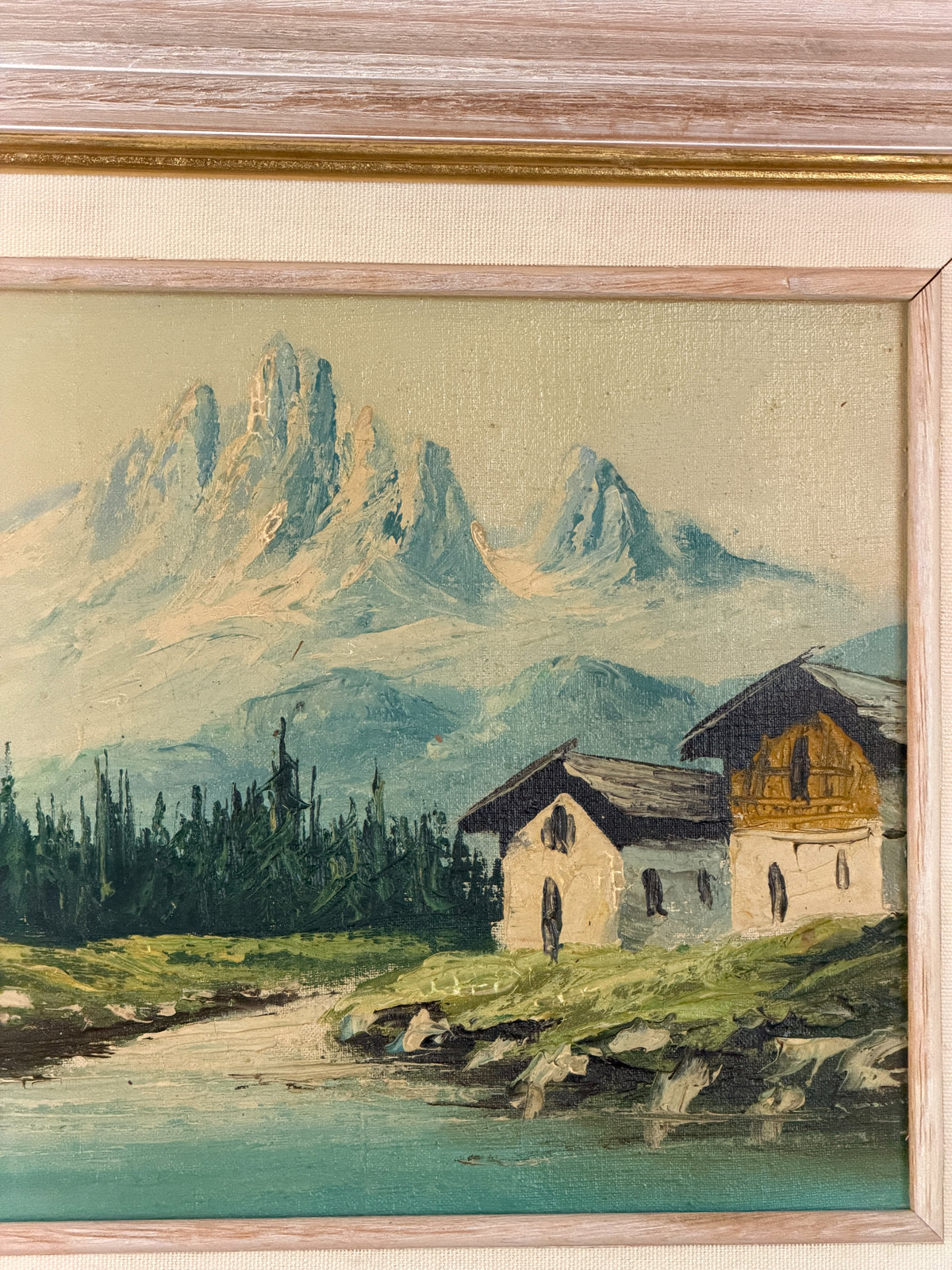 Alpine Landscape with Chalets