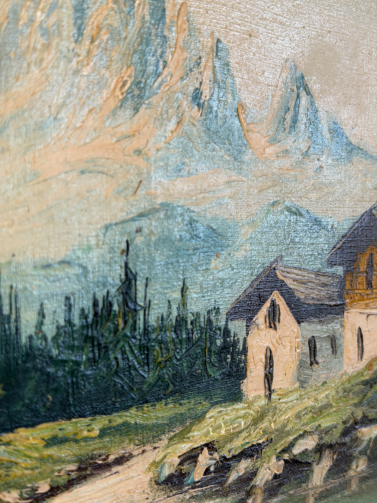 Alpine Landscape with Chalets