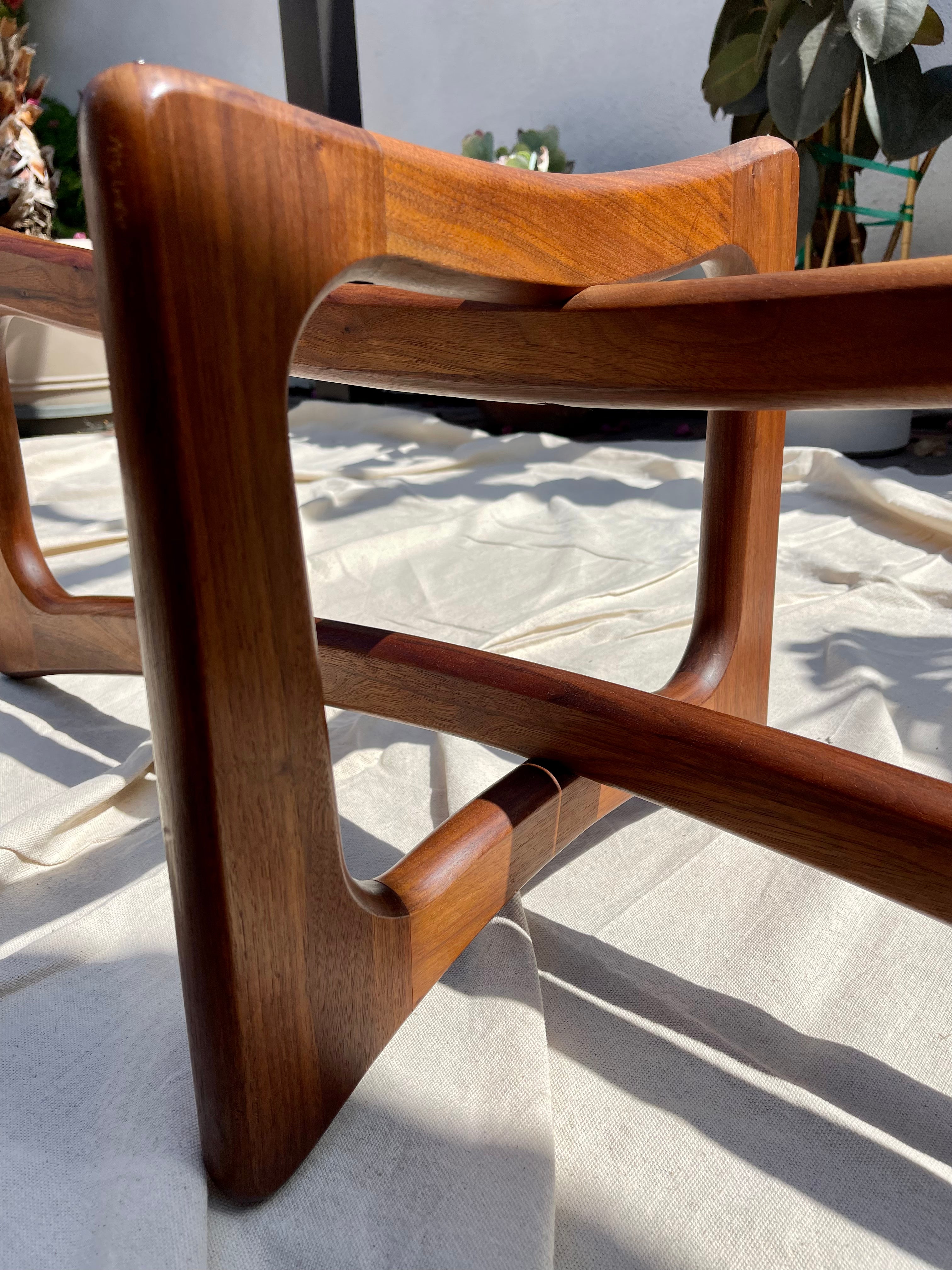 Adrian Pearsall Walnut Ribbon Coffee Table for Craft Associates, 1960s