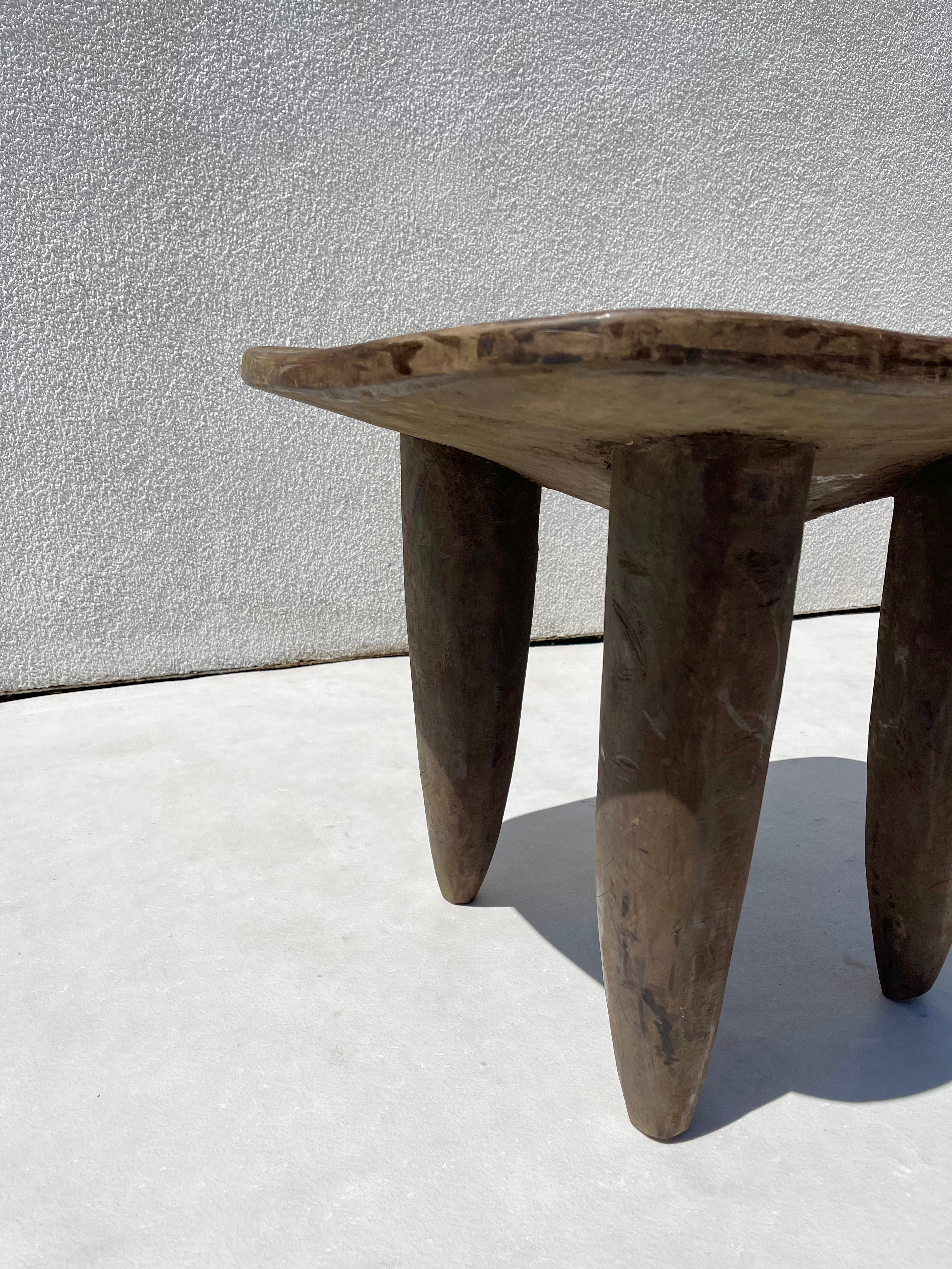 Large Vintage Senufo Stool/End Table from the Ivory Coast⁠⁠