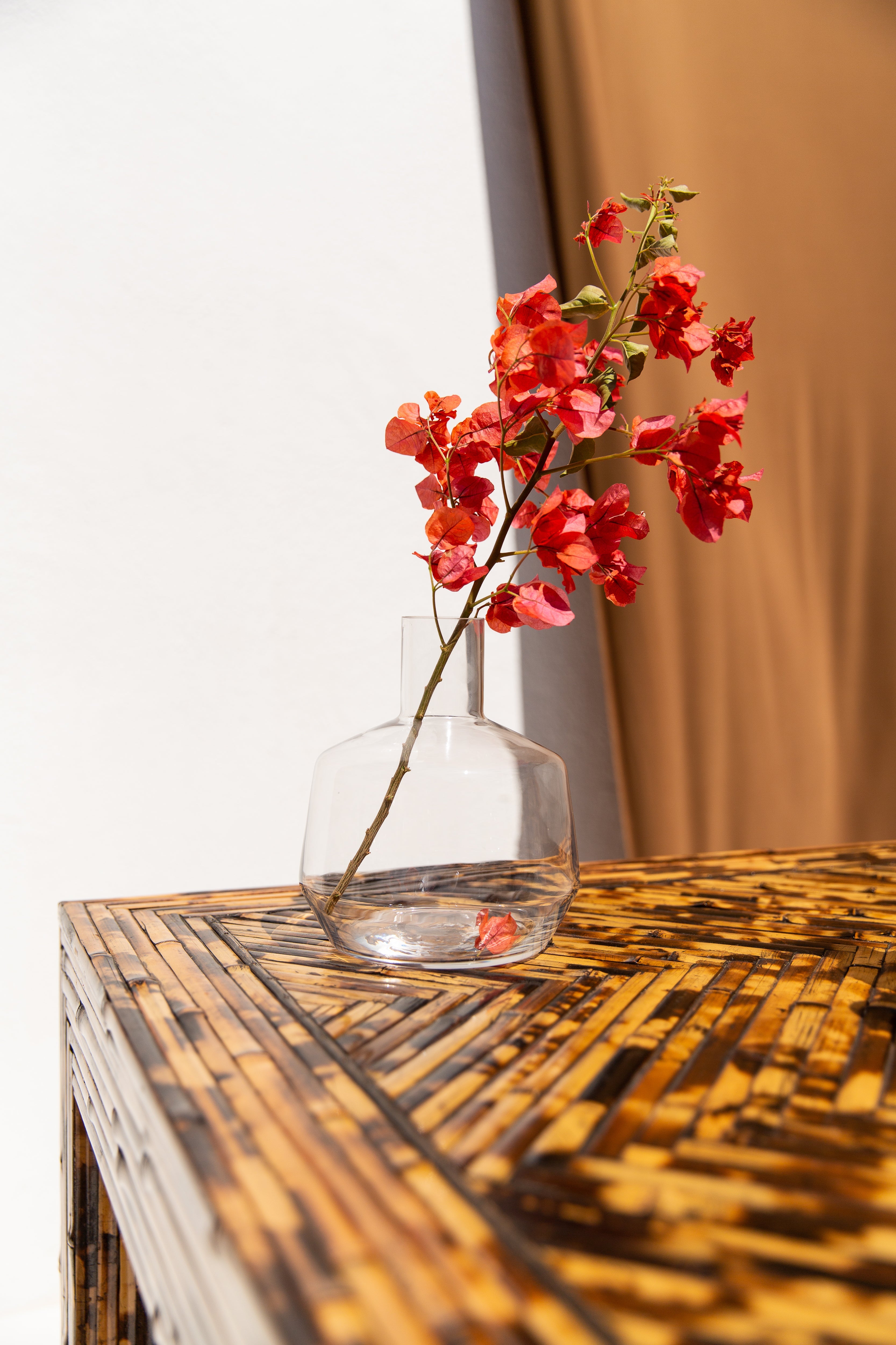 Harrison-Van Horn Split & Burnt Bamboo Vintage Designer Table⁠⁠ c.1976