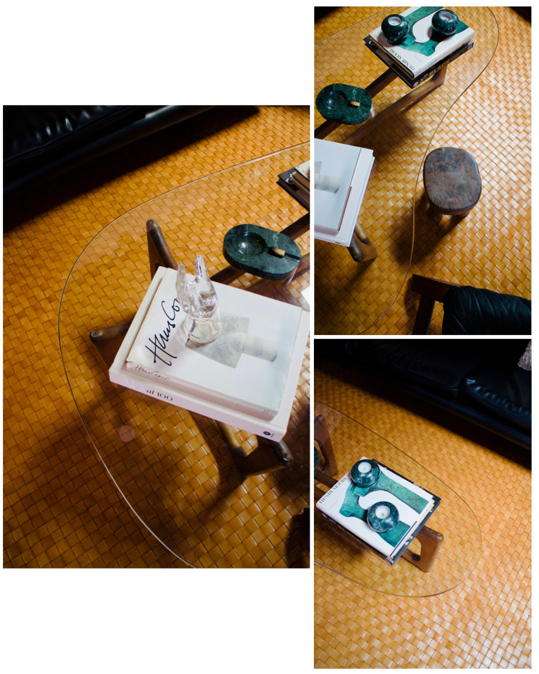 Green Italian Marble Ashtray • Vintage