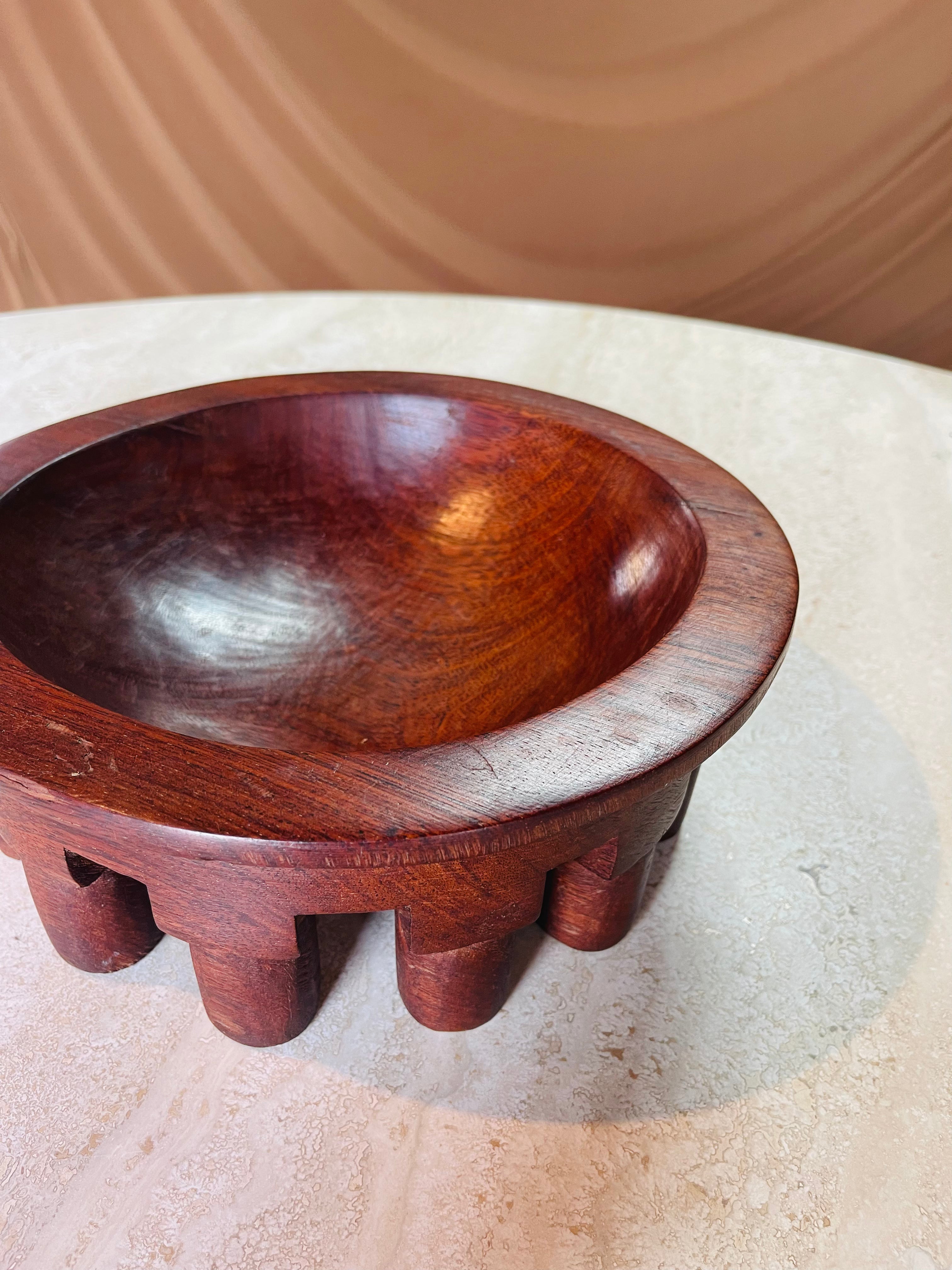 Rare Polynesian Kava Bowl Hand-carved in early 1900s • 02