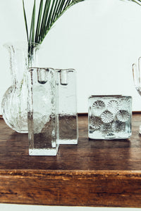 Blenko Glass Candle Holders • 2 Available • Vintage