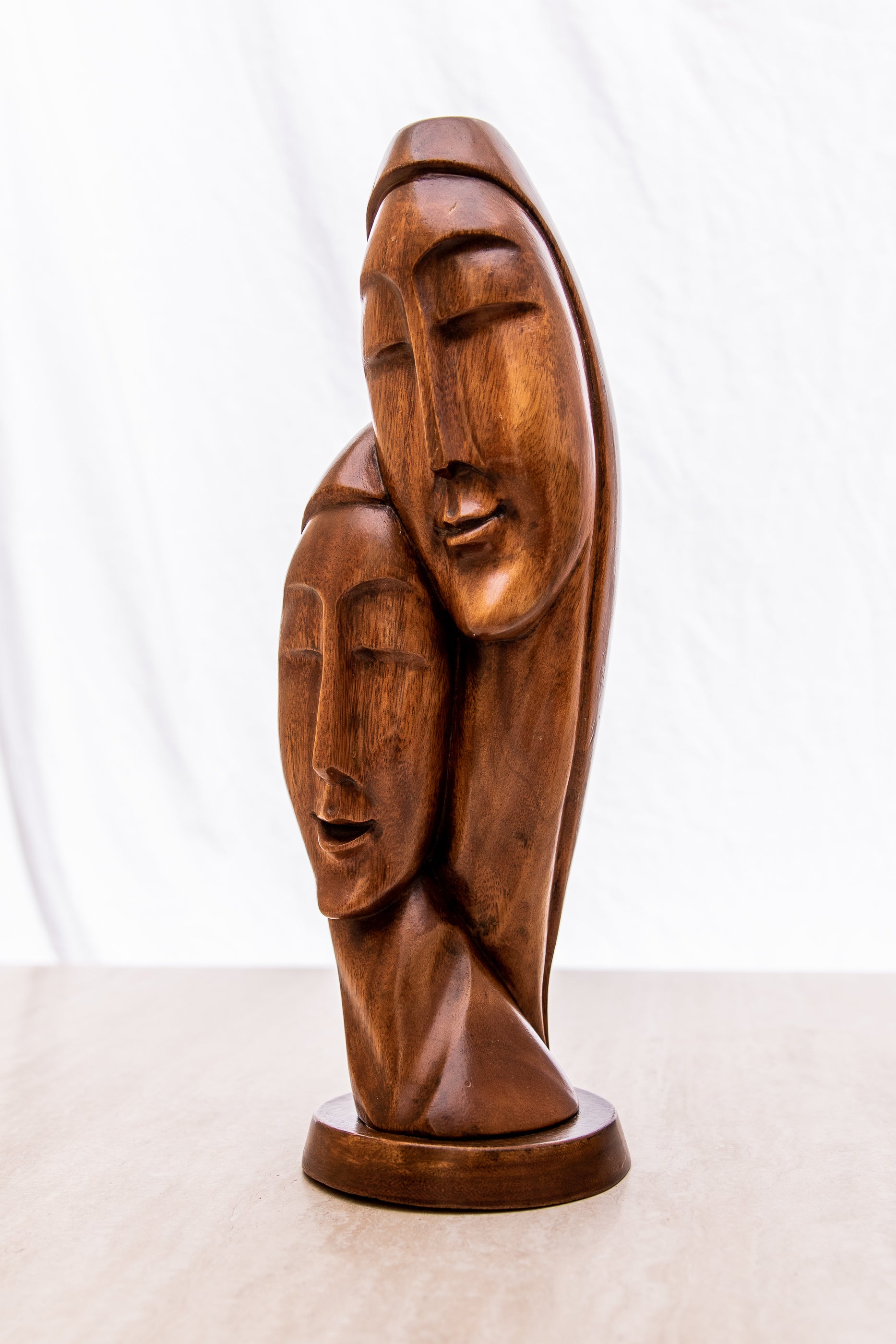 Mid-Century Hand Carved Wooden Sculpture