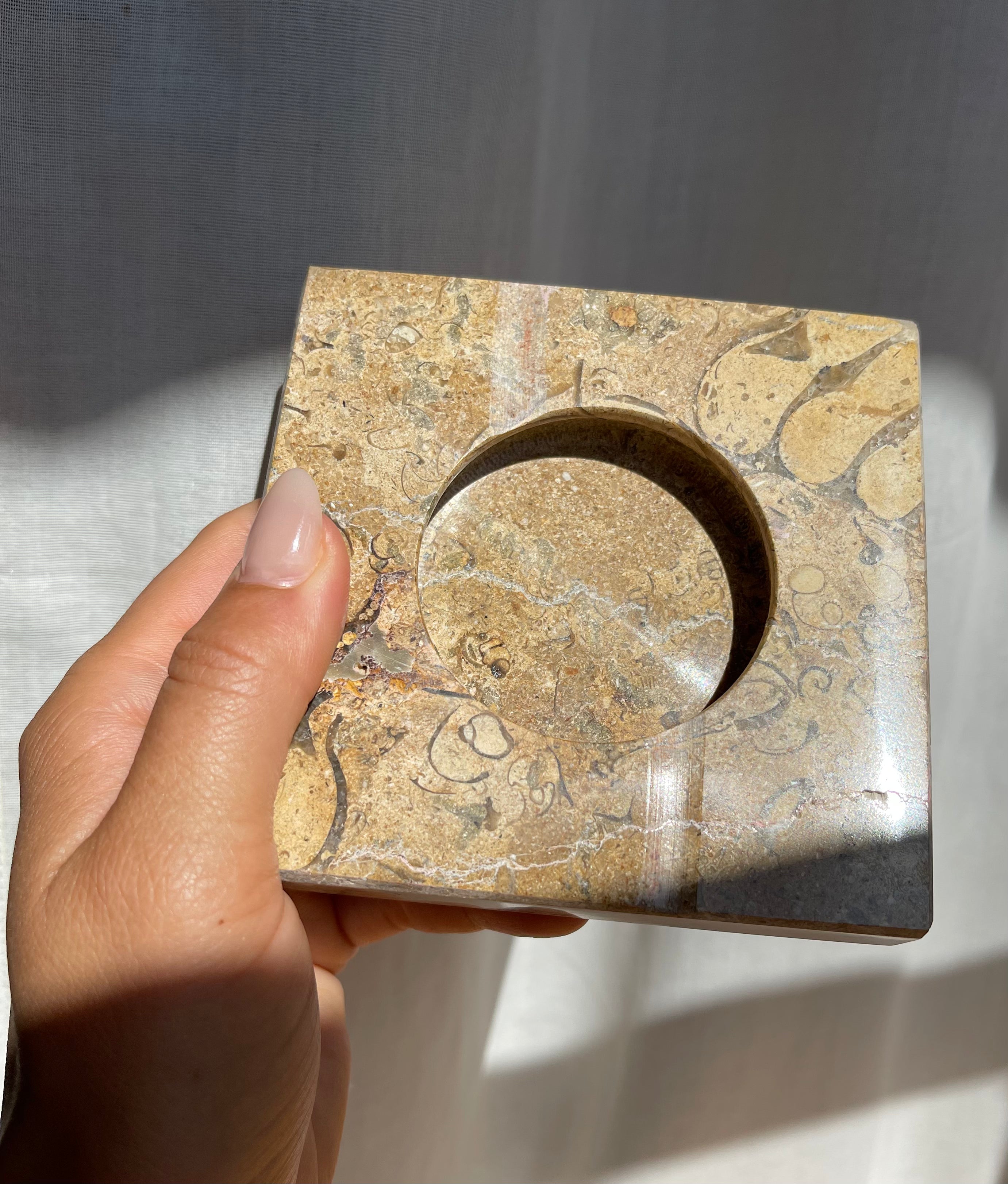 Sand Marble Ashtray • Vintage