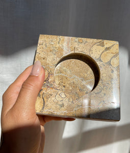 Sand Marble Ashtray • Vintage
