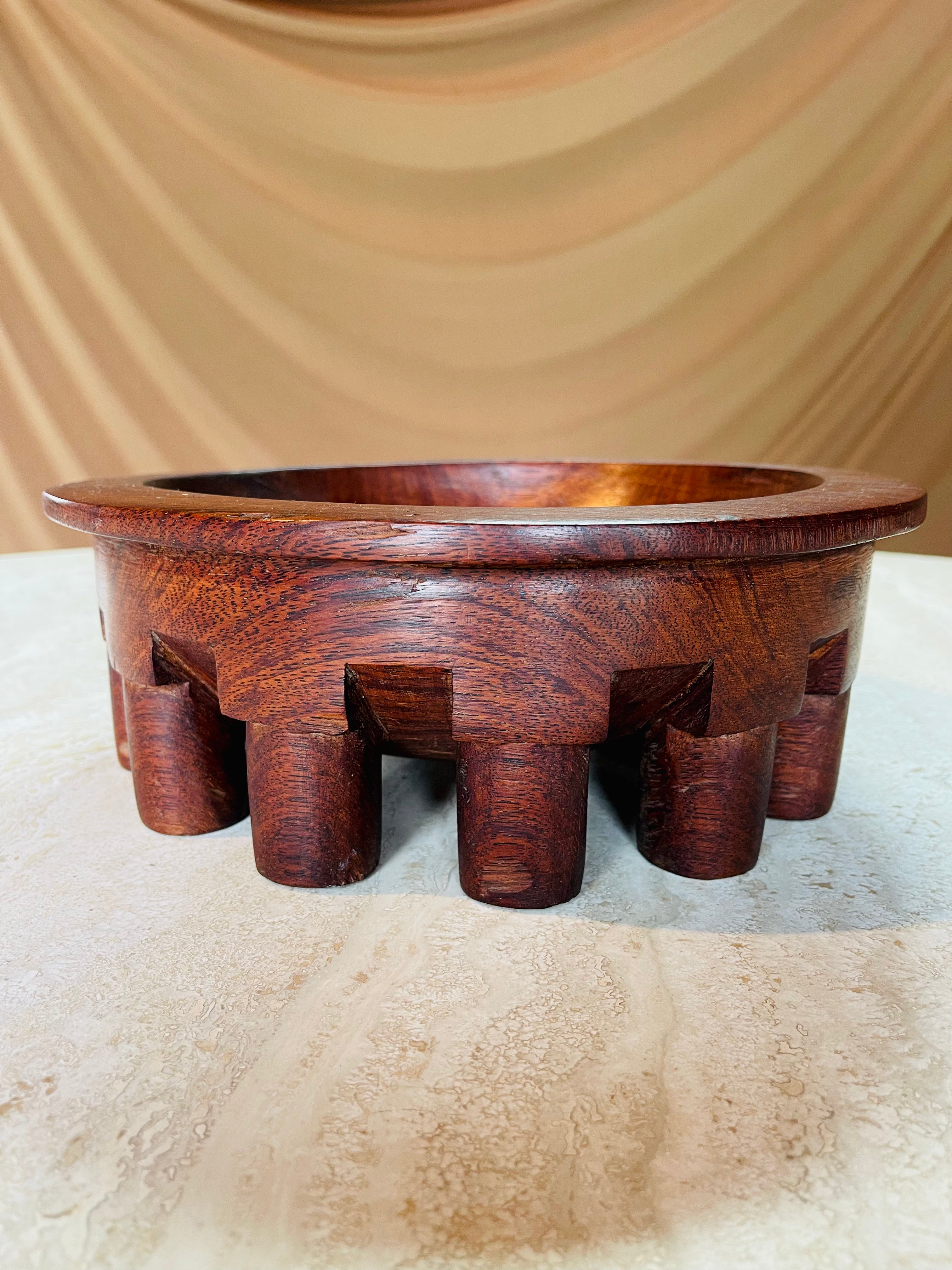 Rare Polynesian Kava Bowl Hand-carved in early 1900s • 02