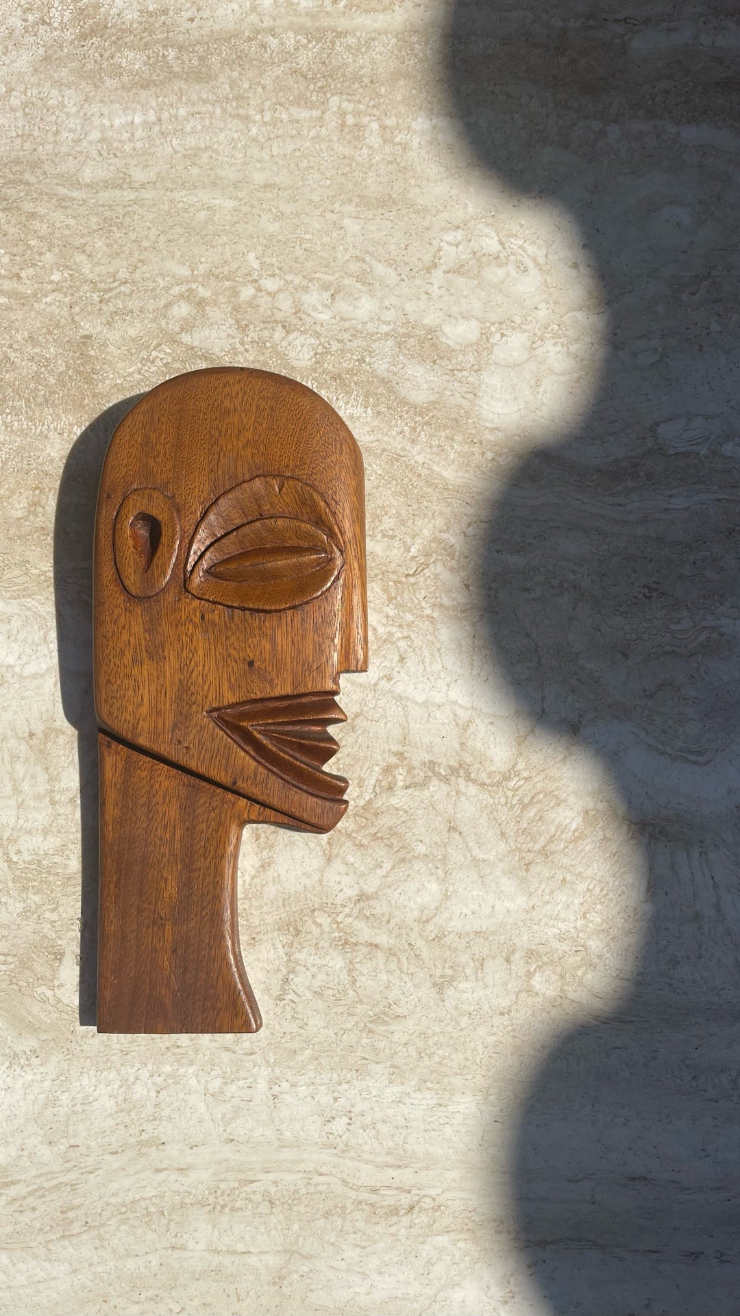 Vintage Polynesian Tangaroa Mask 1972 • includes wall mount