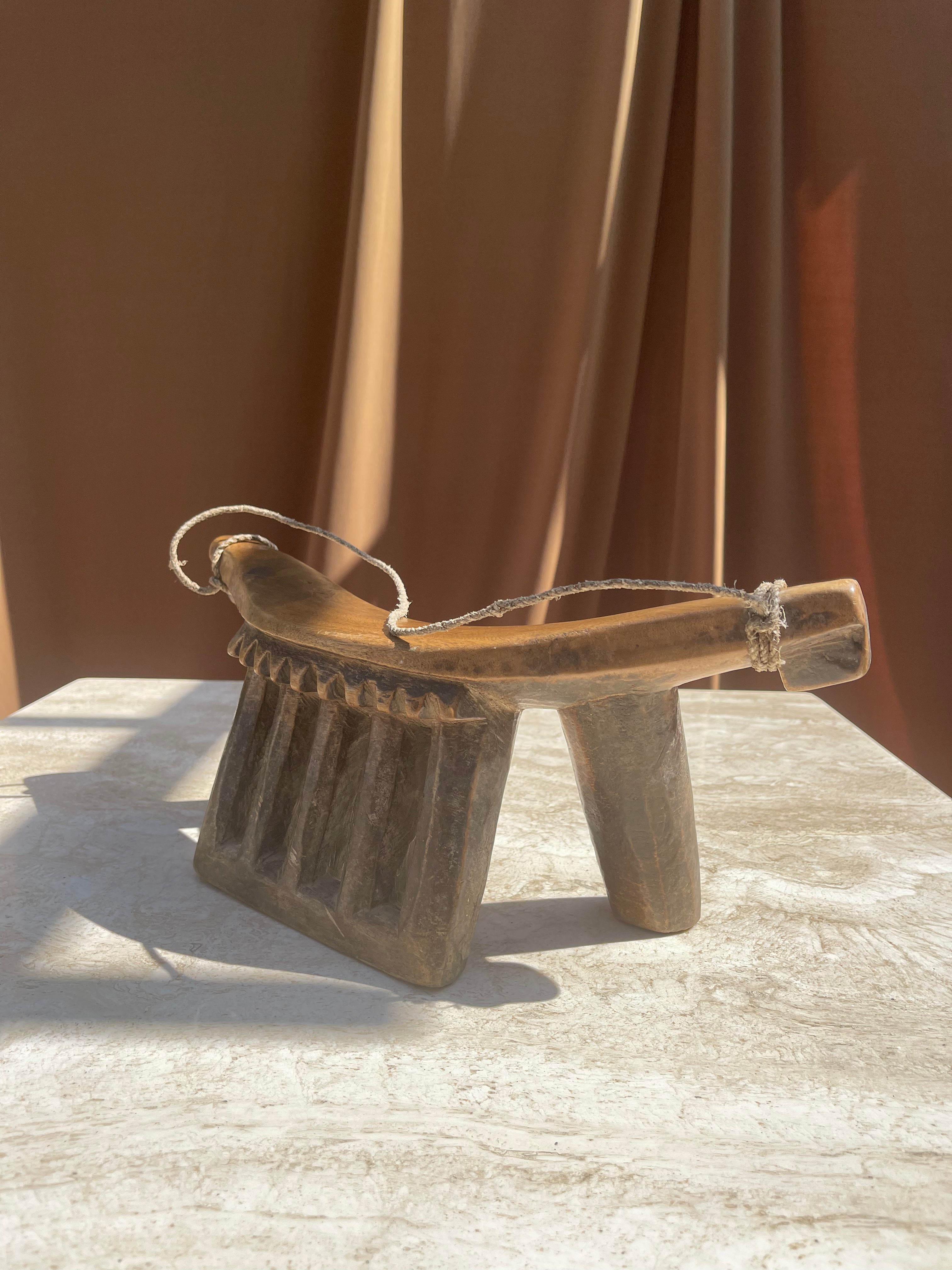 Antique Hand-carved Lobi Stool 02