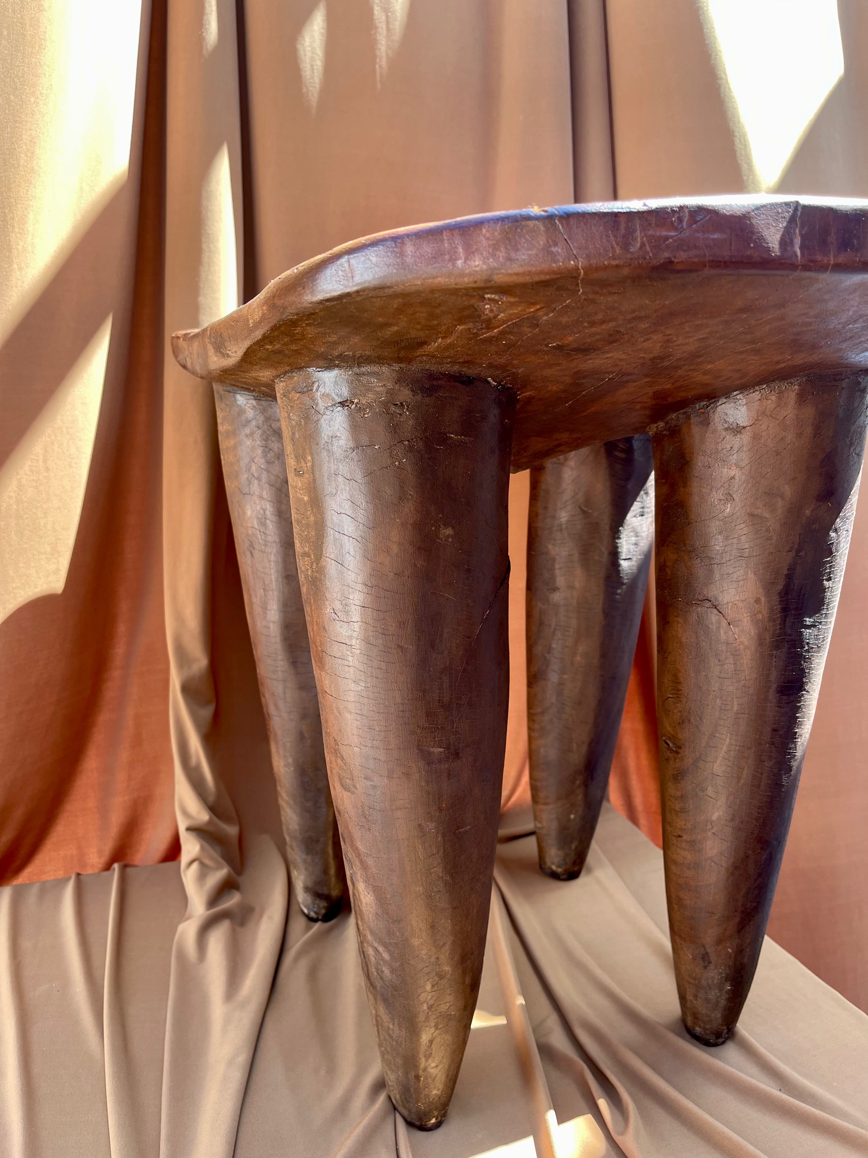 Large Vintage Senufo Stool/End Table from the Ivory Coast⁠⁠ • 05