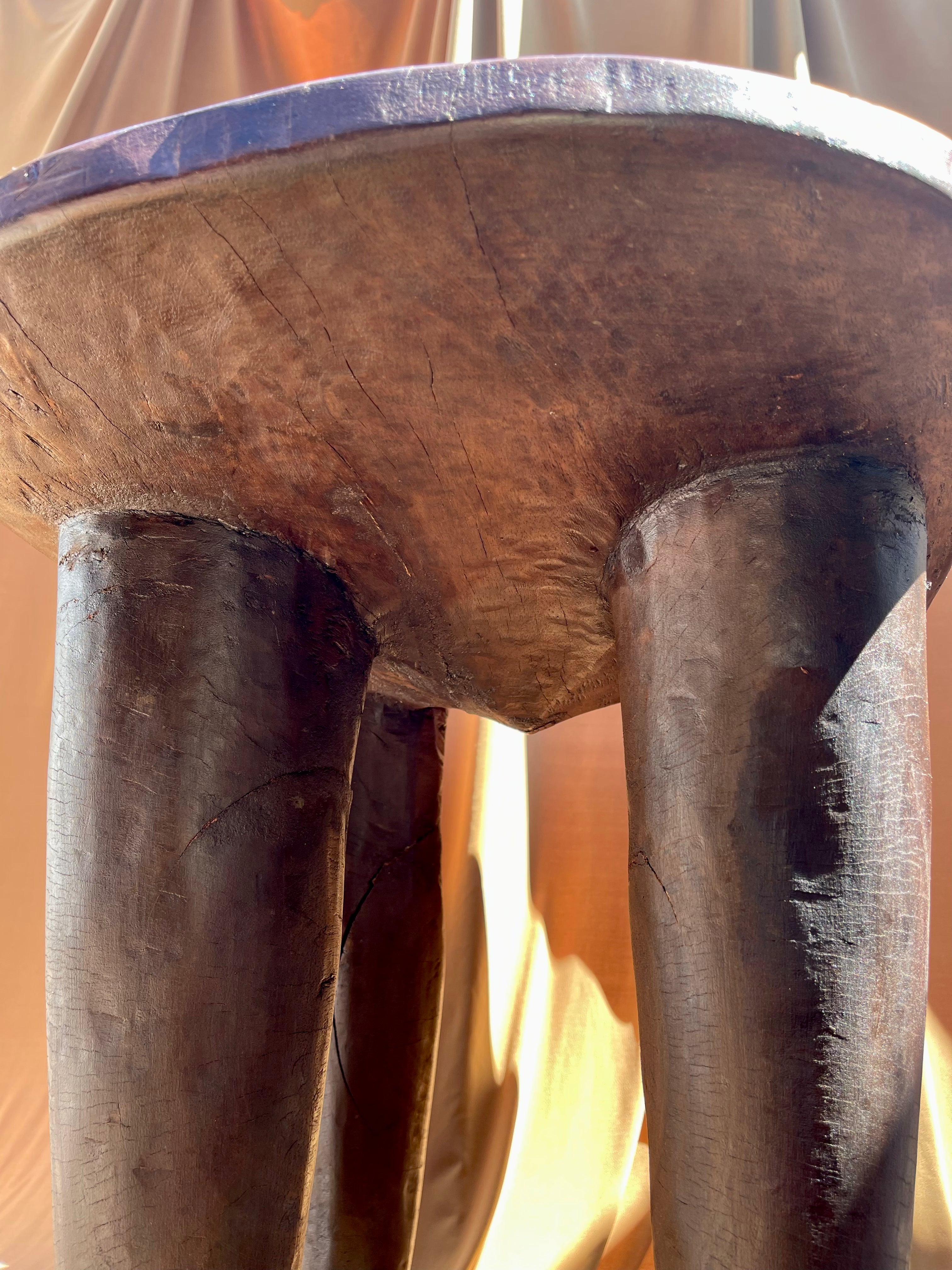 Large Vintage Senufo Stool/End Table from the Ivory Coast⁠⁠ • 05
