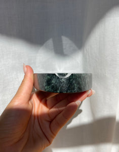 Green Italian Marble Ashtray • Vintage