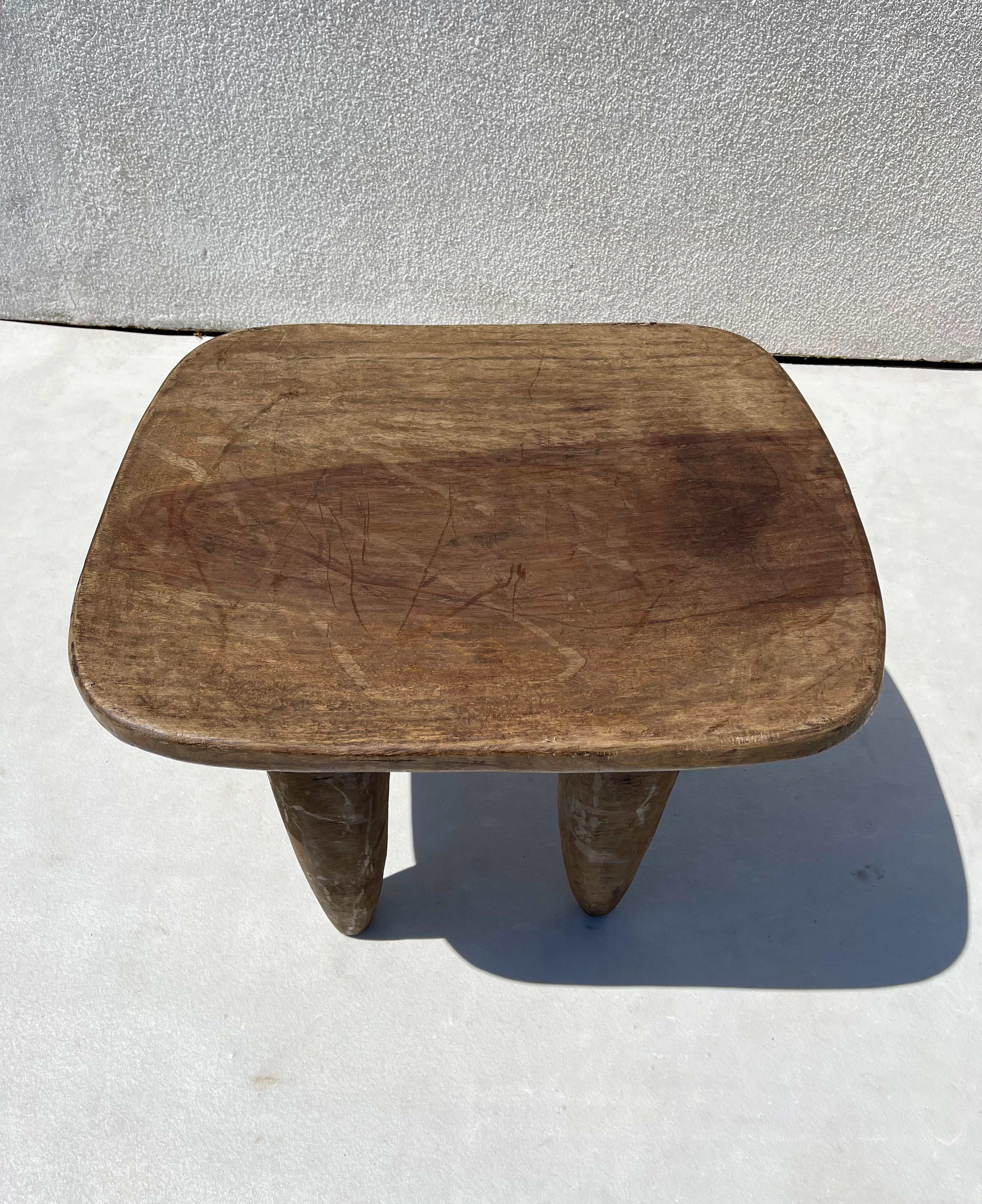 Large Vintage Senufo Stool/End Table from the Ivory Coast⁠⁠