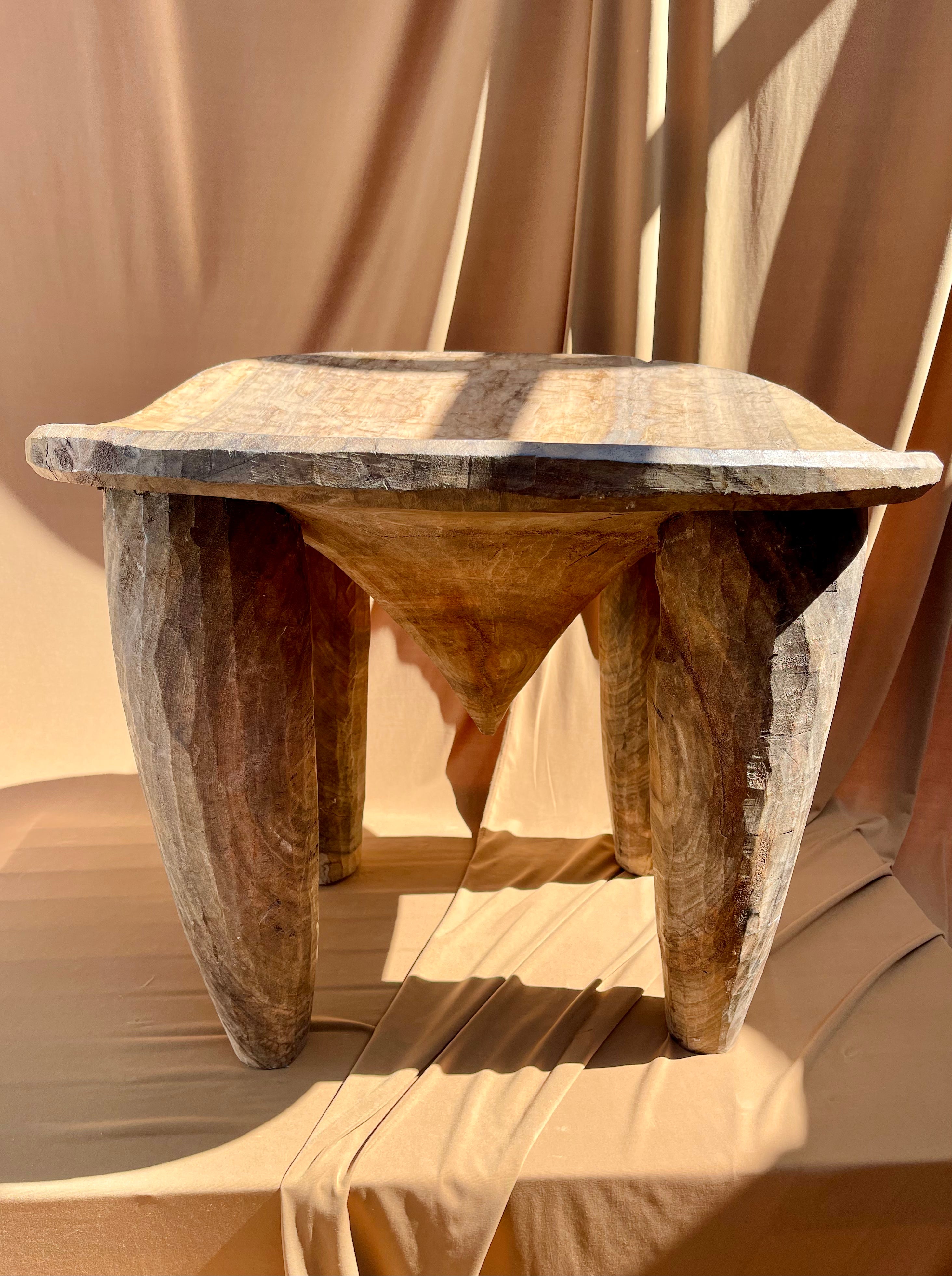 Large Vintage Senufo Stool/End Table from the Ivory Coast⁠⁠ • 01