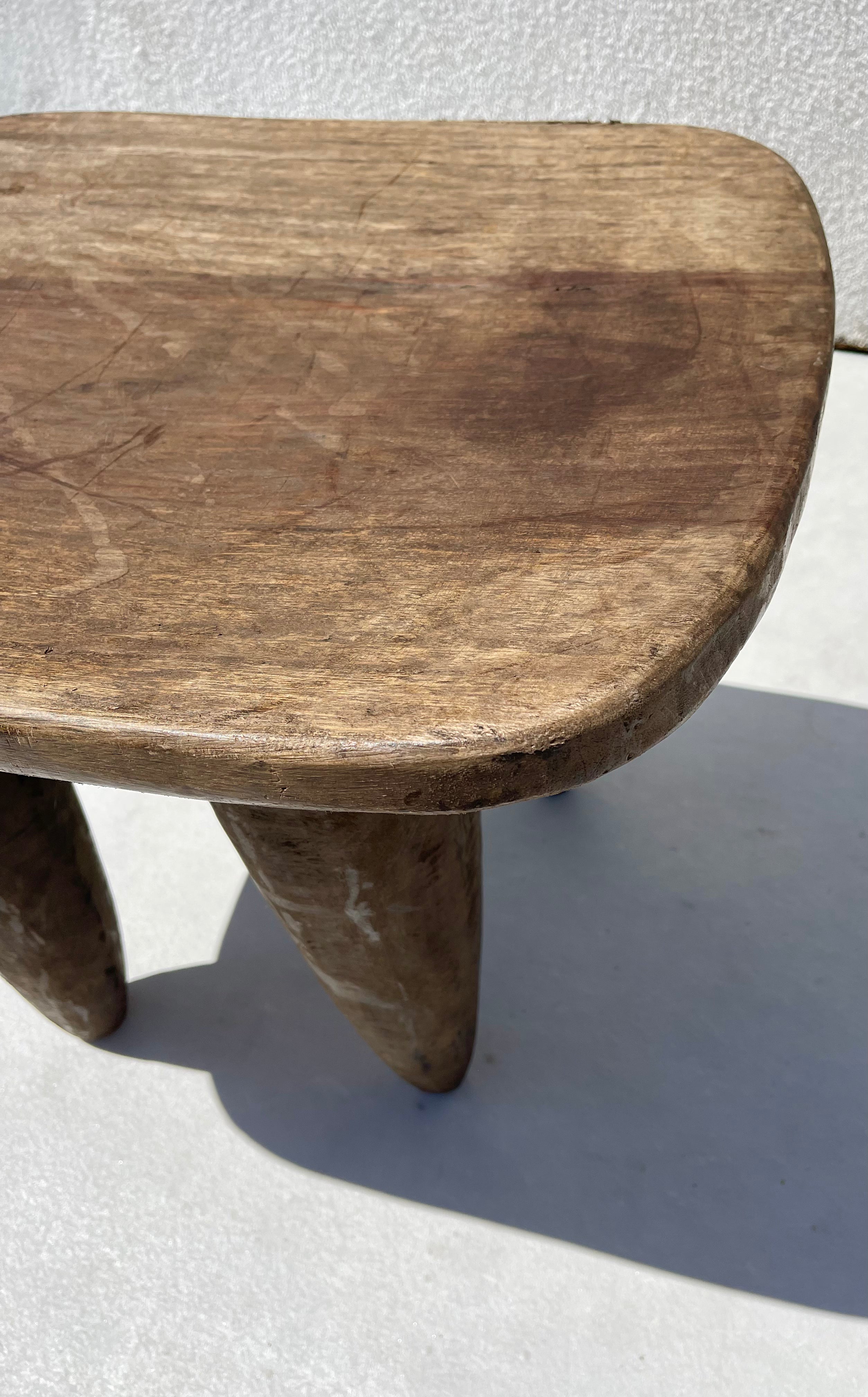 Large Vintage Senufo Stool/End Table from the Ivory Coast⁠⁠