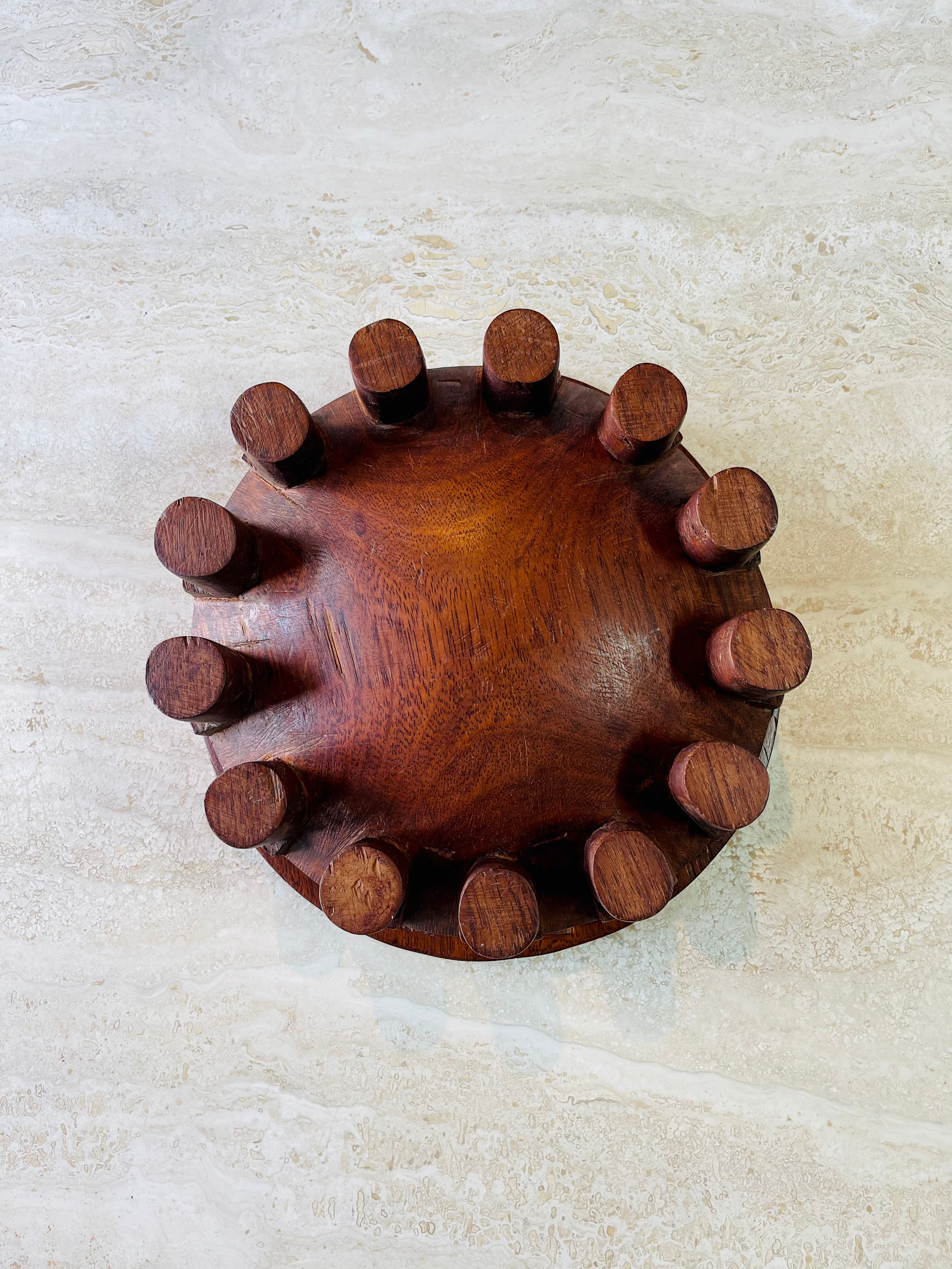 Rare Polynesian Kava Bowl Hand-carved in early 1900s • 02