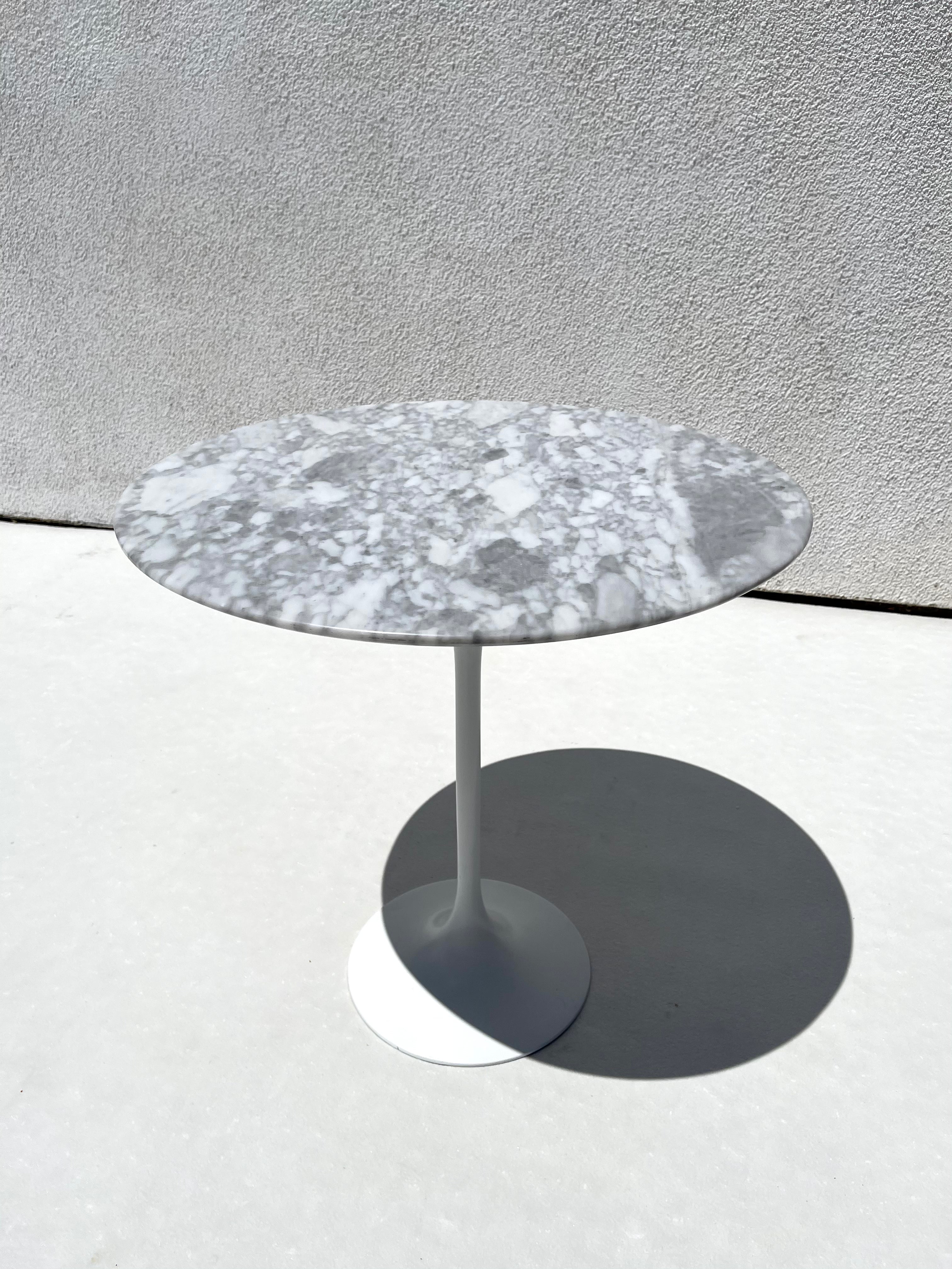Marble Tulip End Table