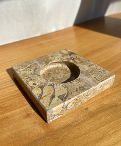 Sand Marble Ashtray • Vintage