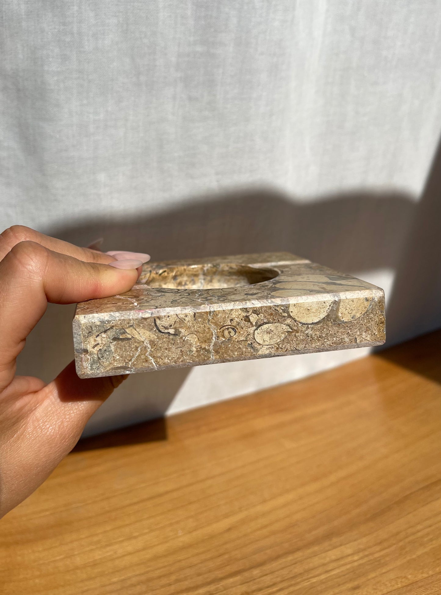 Sand Marble Ashtray • Vintage