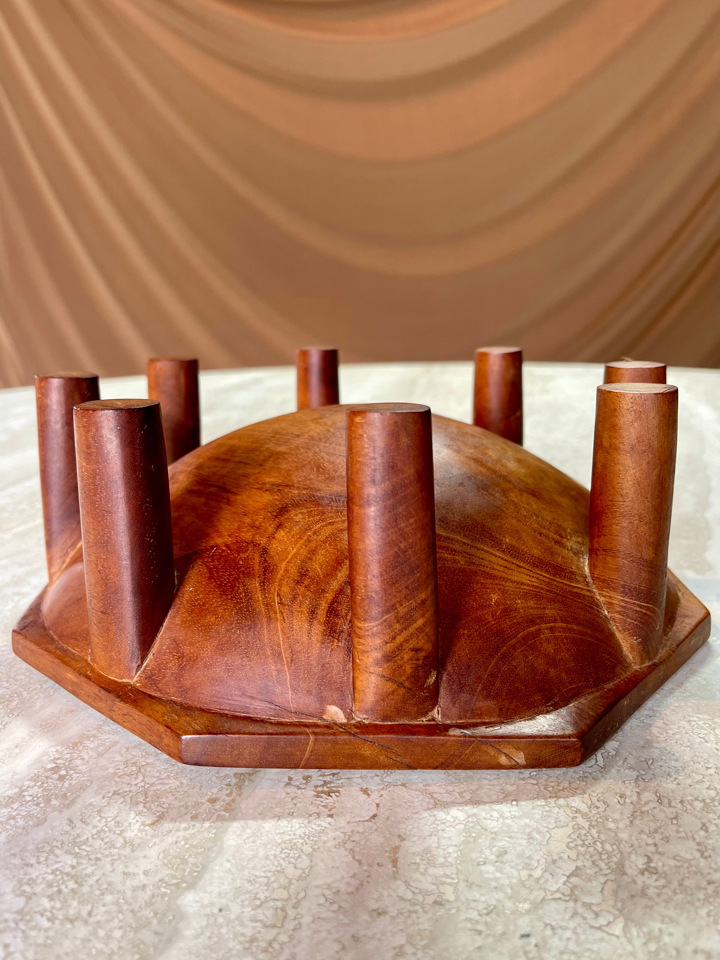 Rare Polynesian Kava Bowl Hand-carved in mid 1900s • 01