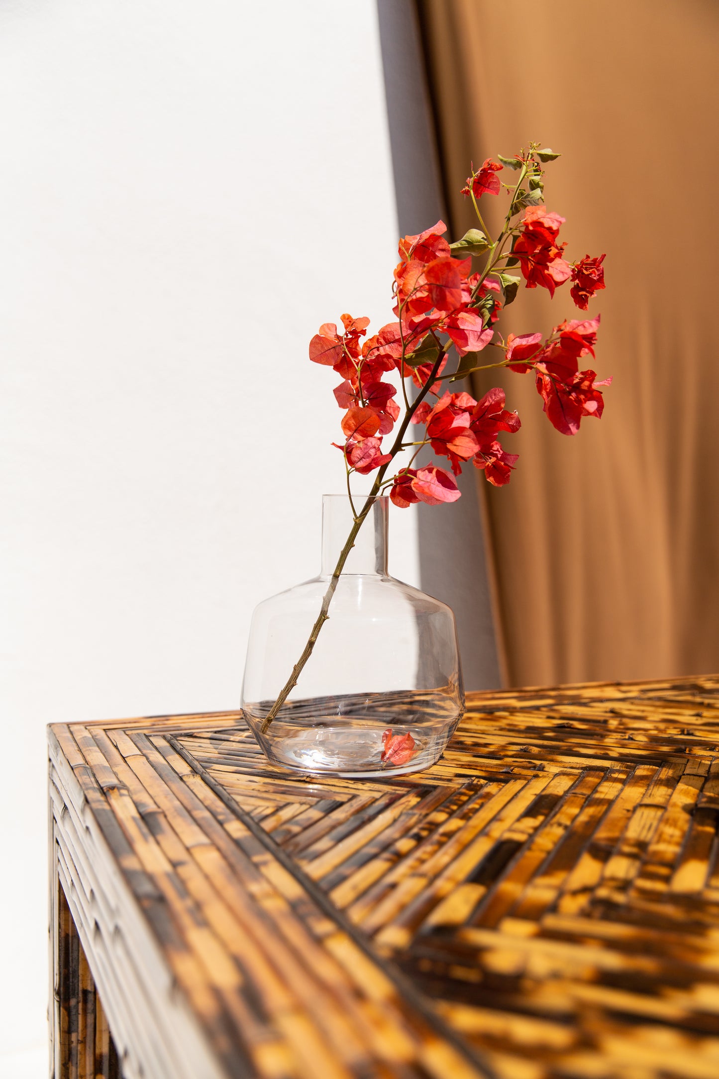 Harrison-Van Horn Split & Burnt Bamboo Vintage Designer Table⁠⁠ c.1976
