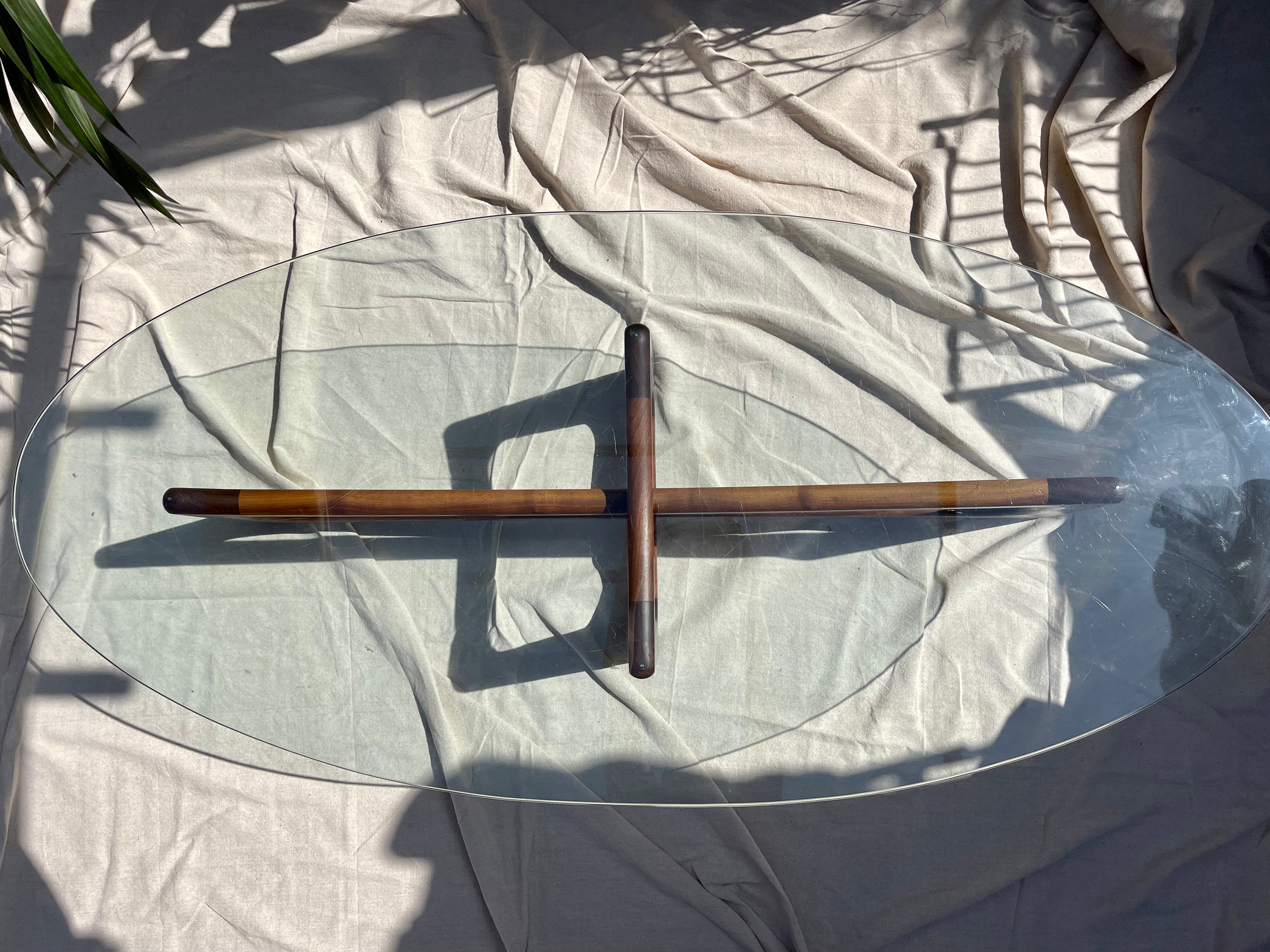 Adrian Pearsall Walnut Ribbon Coffee Table for Craft Associates, 1960s