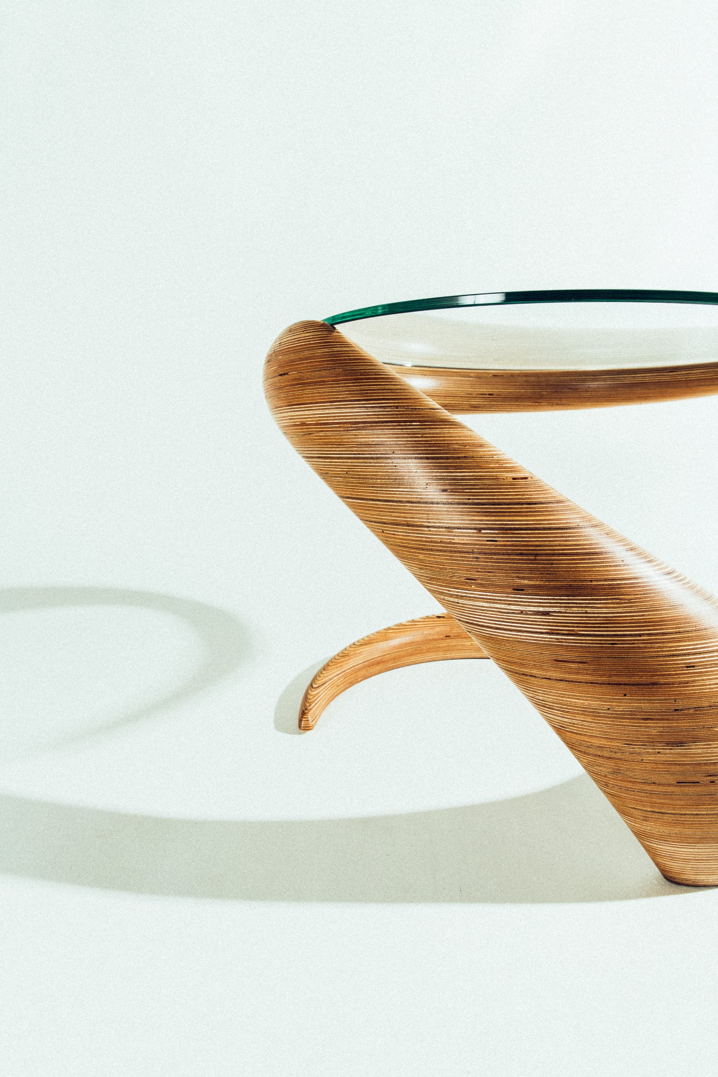 The Spiral Table⁠ by Rock Cross • Handmade in Hawaii 1987