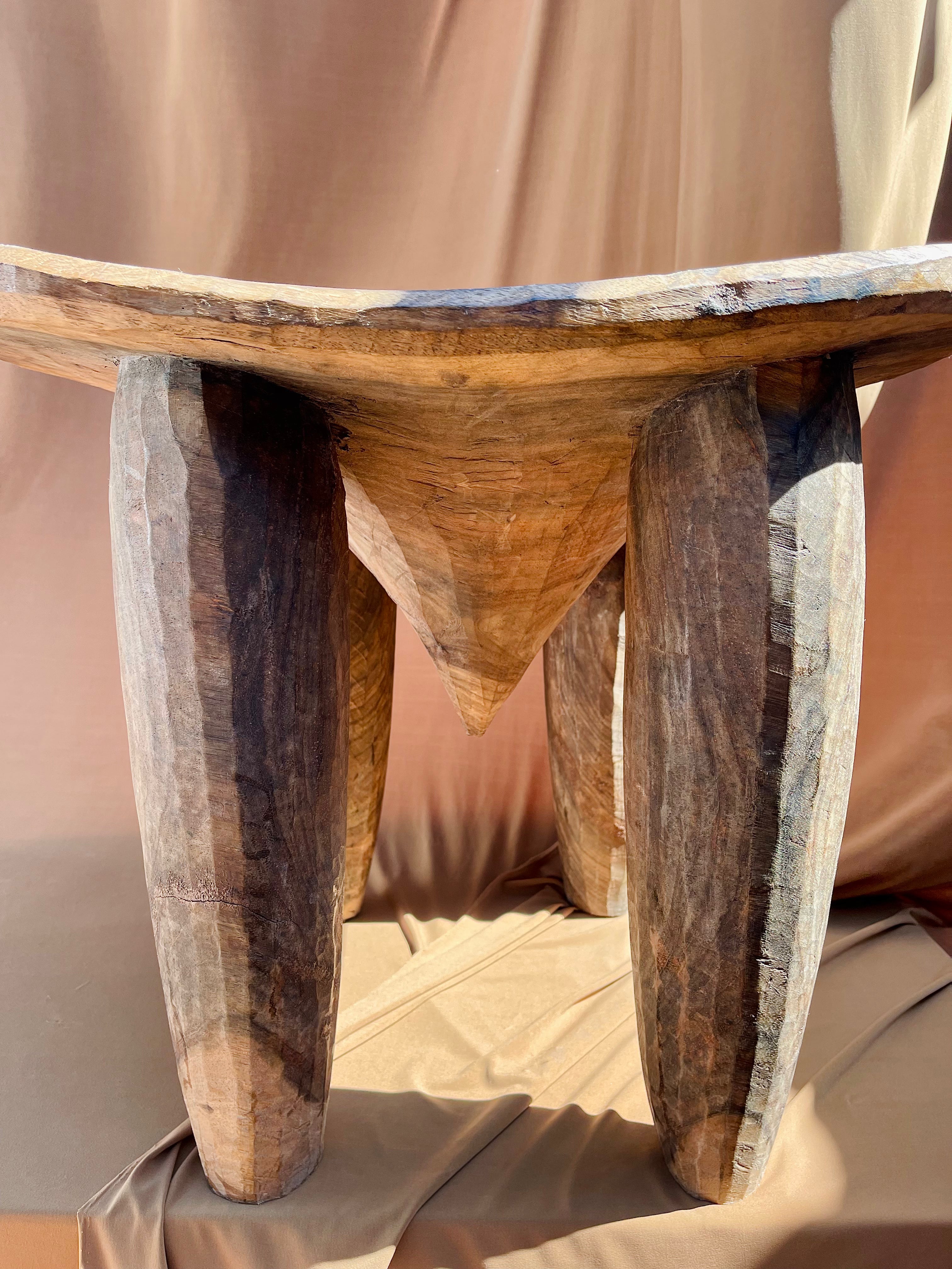 Large Vintage Senufo Stool/End Table from the Ivory Coast⁠⁠ • 01
