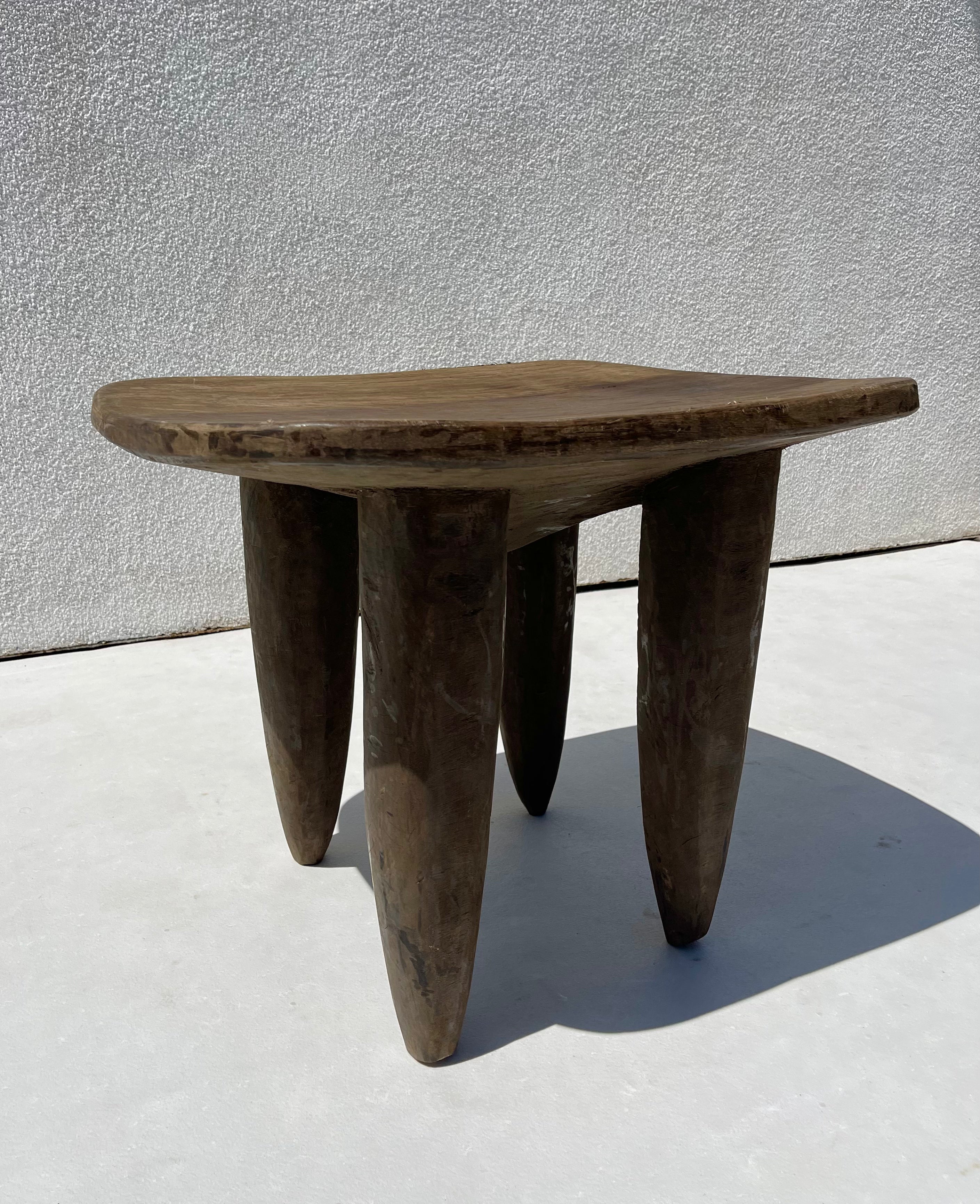 Large Vintage Senufo Stool/End Table from the Ivory Coast⁠⁠