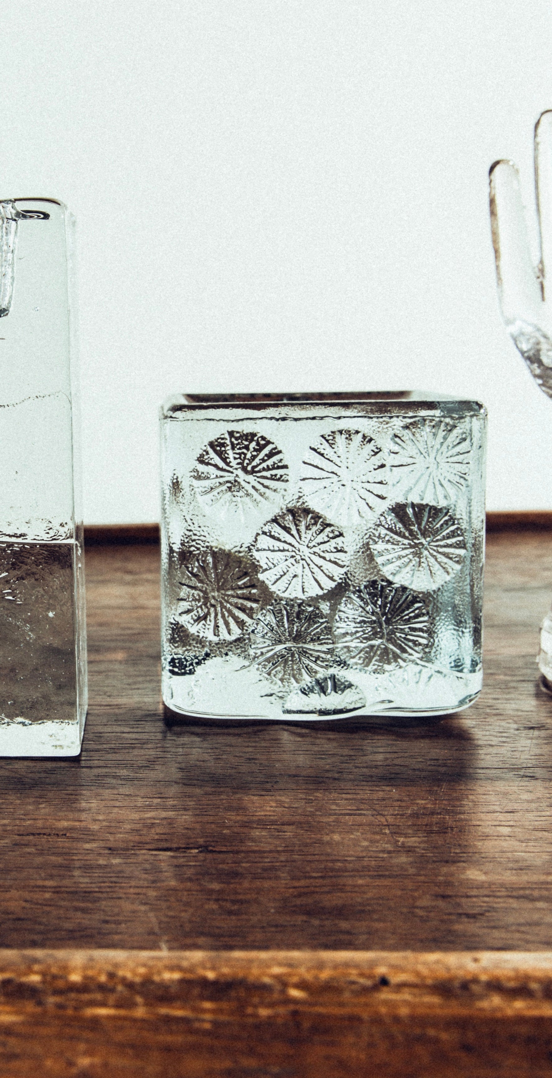 Blenko Sculptural Glass Cube • Vintage