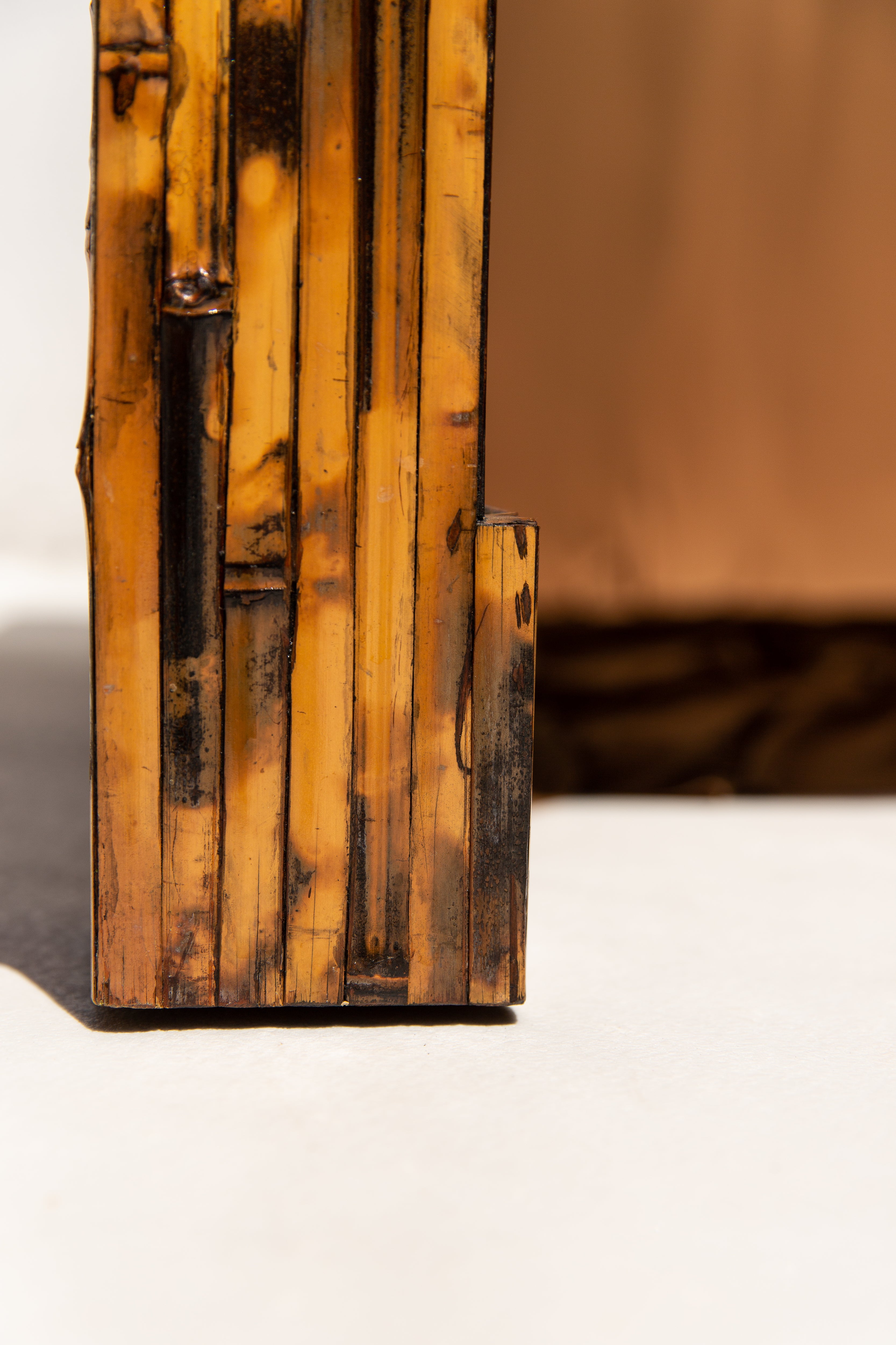 Harrison-Van Horn Split & Burnt Bamboo Vintage Designer Table⁠⁠ c.1976