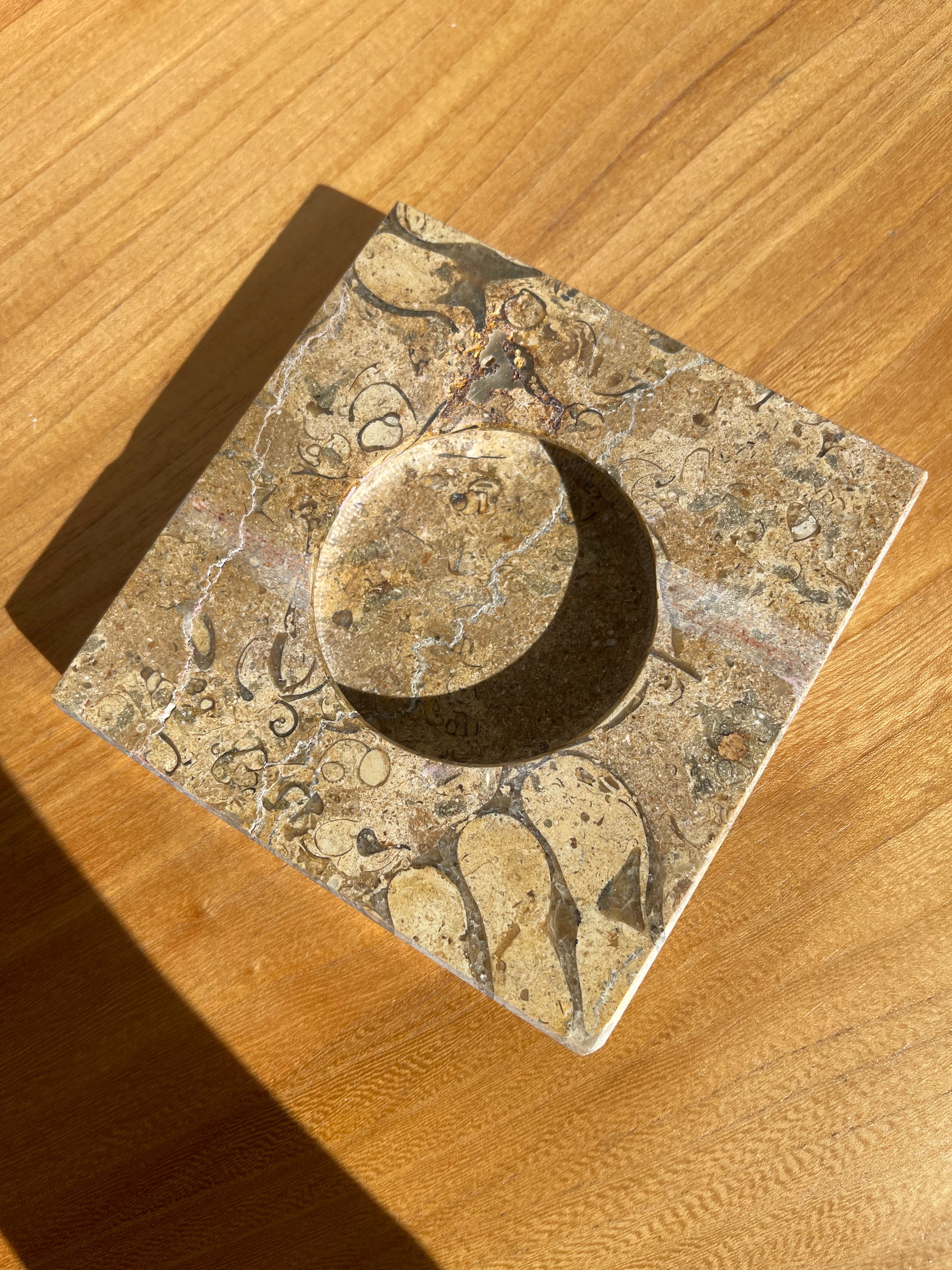 Sand Marble Ashtray • Vintage