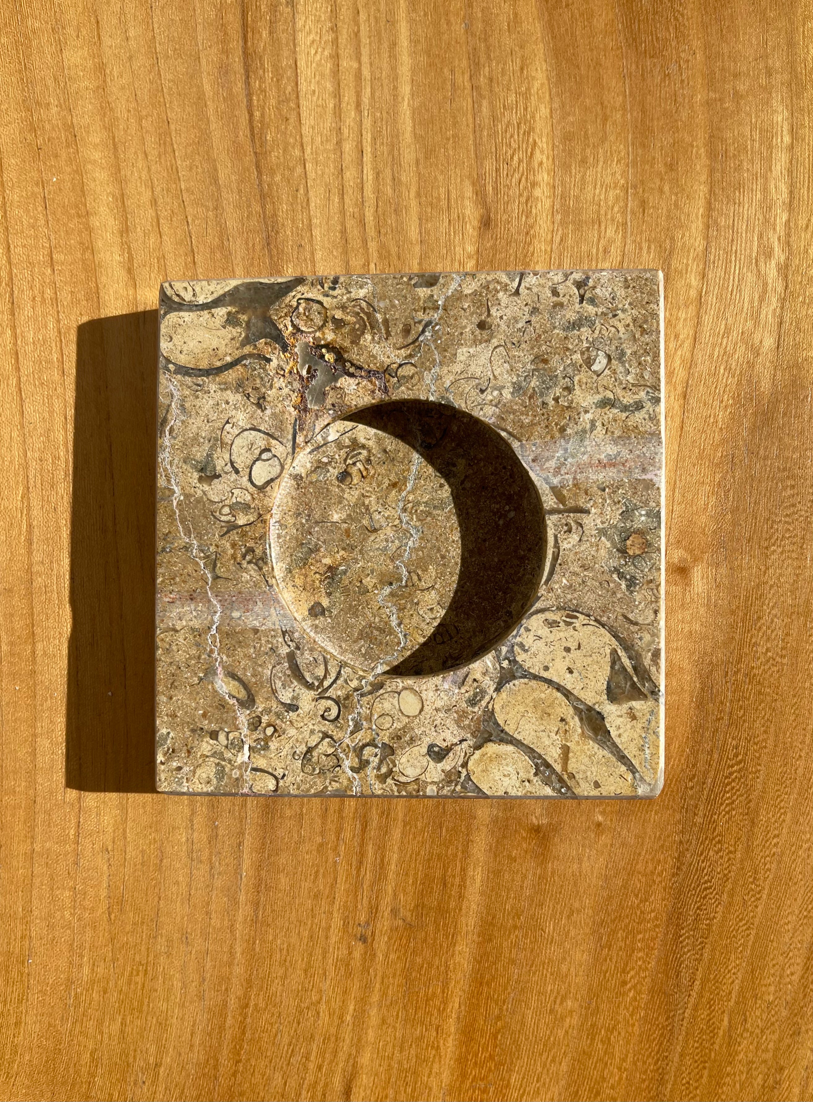 Sand Marble Ashtray • Vintage