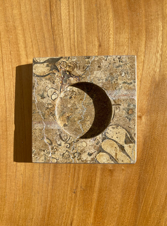 Sand Marble Ashtray • Vintage