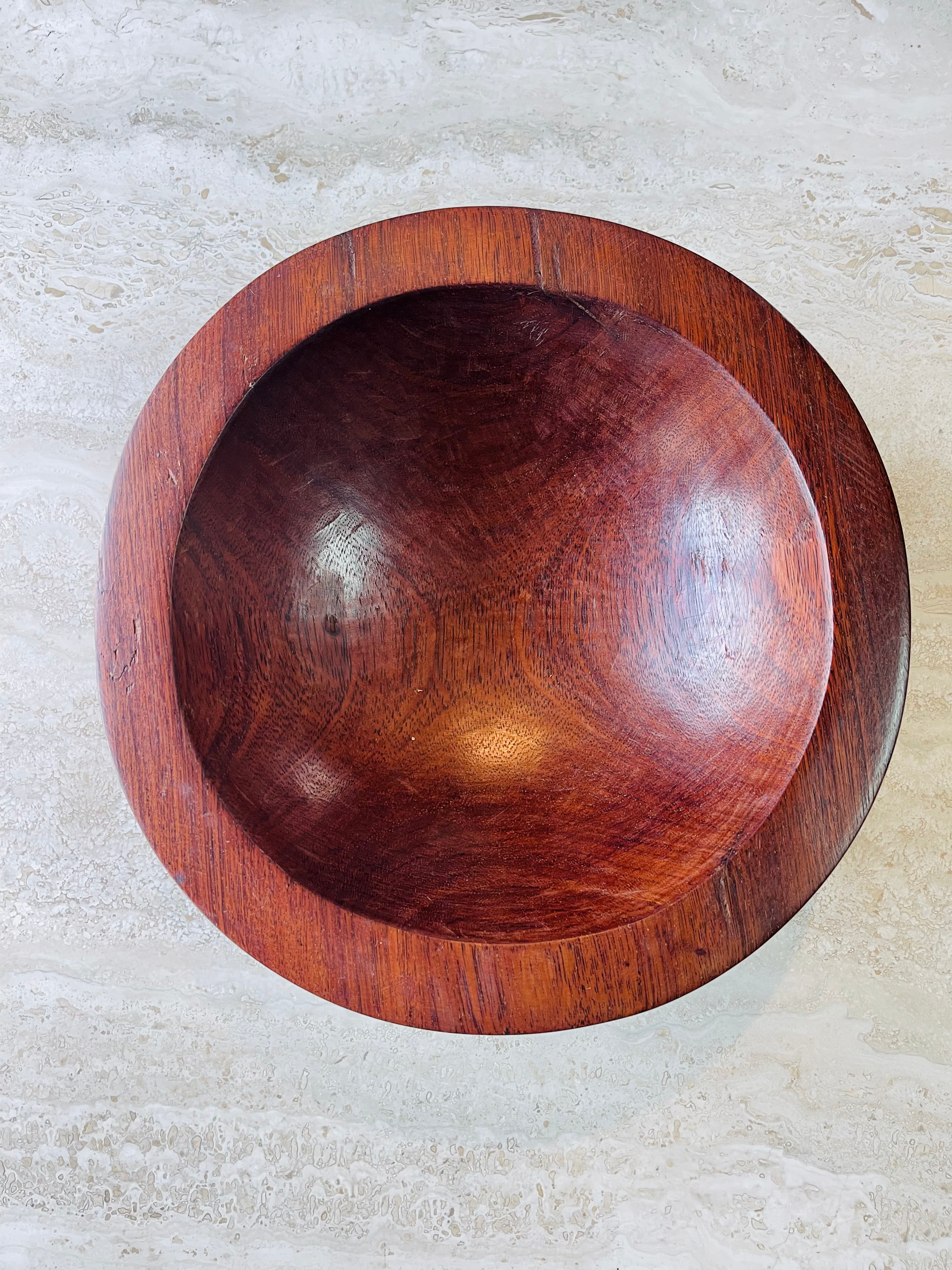 Rare Polynesian Kava Bowl Hand-carved in early 1900s • 02