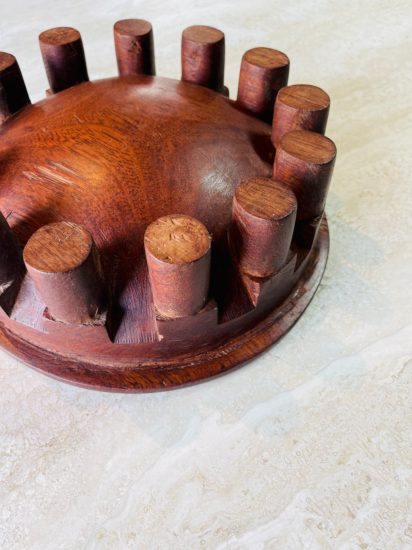 Rare Polynesian Kava Bowl Hand-carved in early 1900s • 02