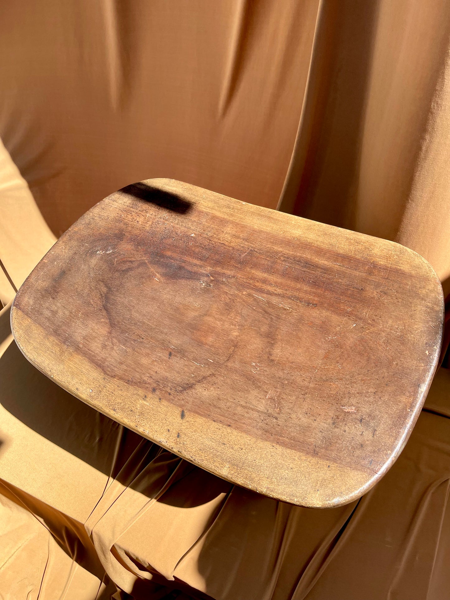 Medium to Large Vintage Senufo Stool/End Table from the Ivory Coast • 06