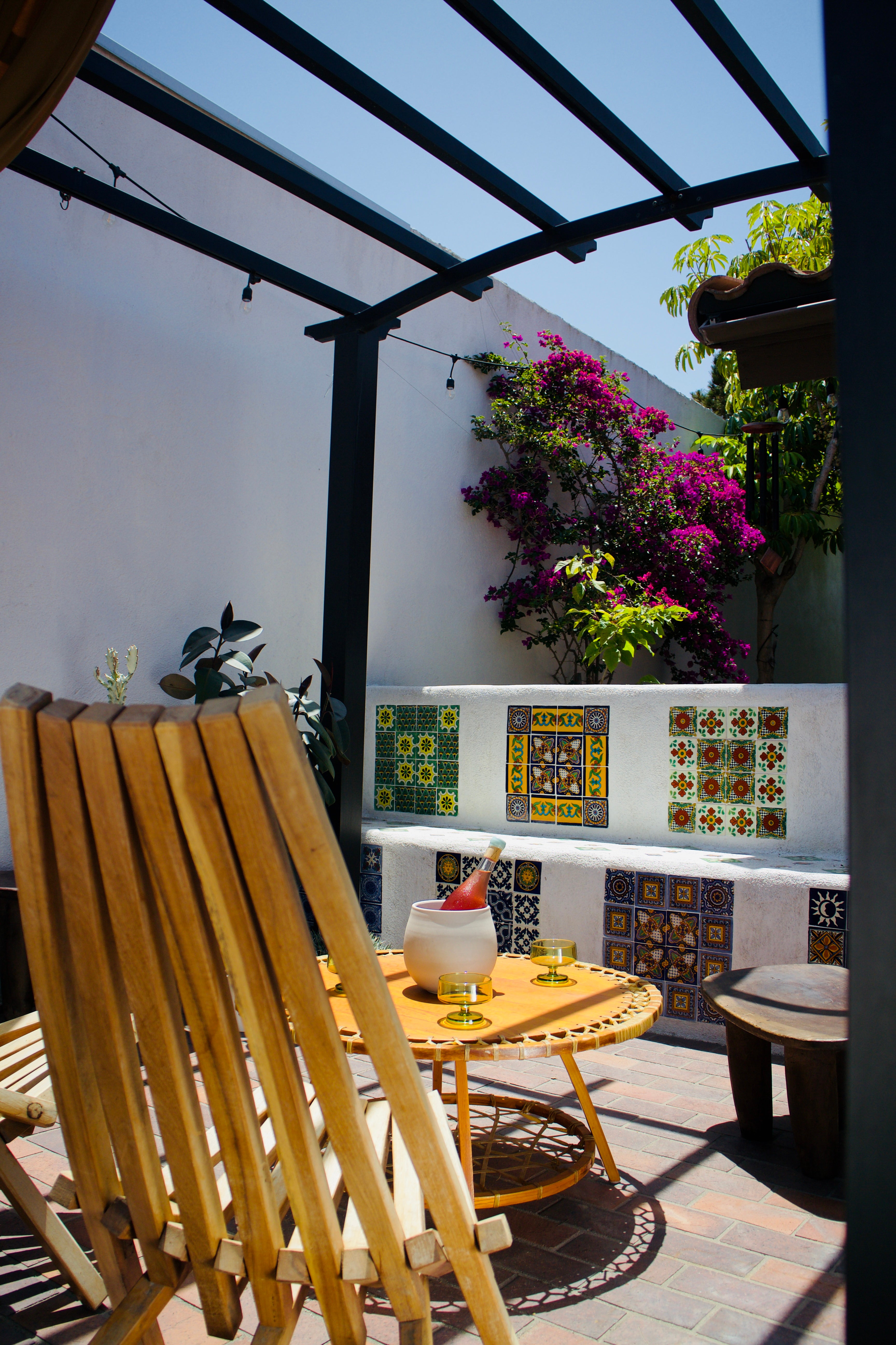 Snocraft Snowshoe Coffee Table 1970s, Oak and Rawhide