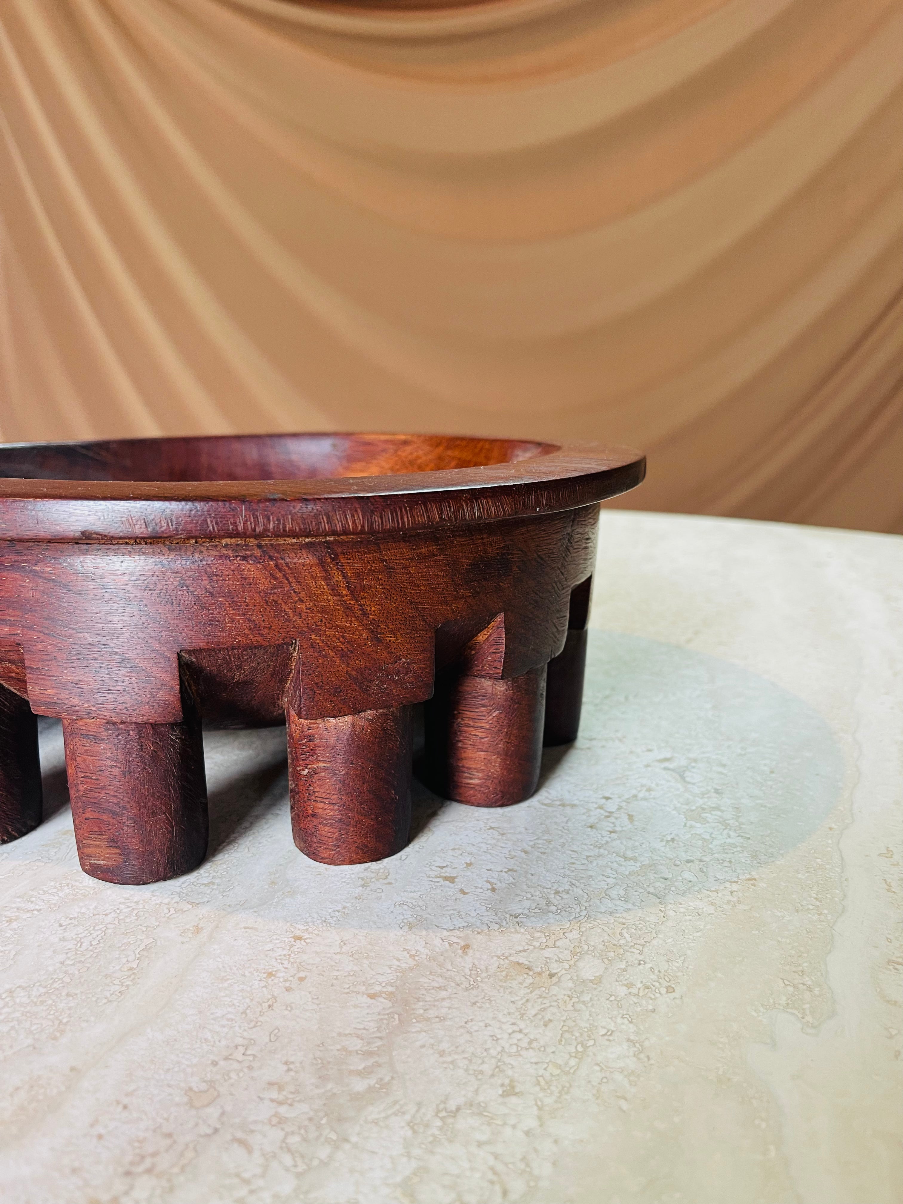 Rare Polynesian Kava Bowl Hand-carved in early 1900s • 02