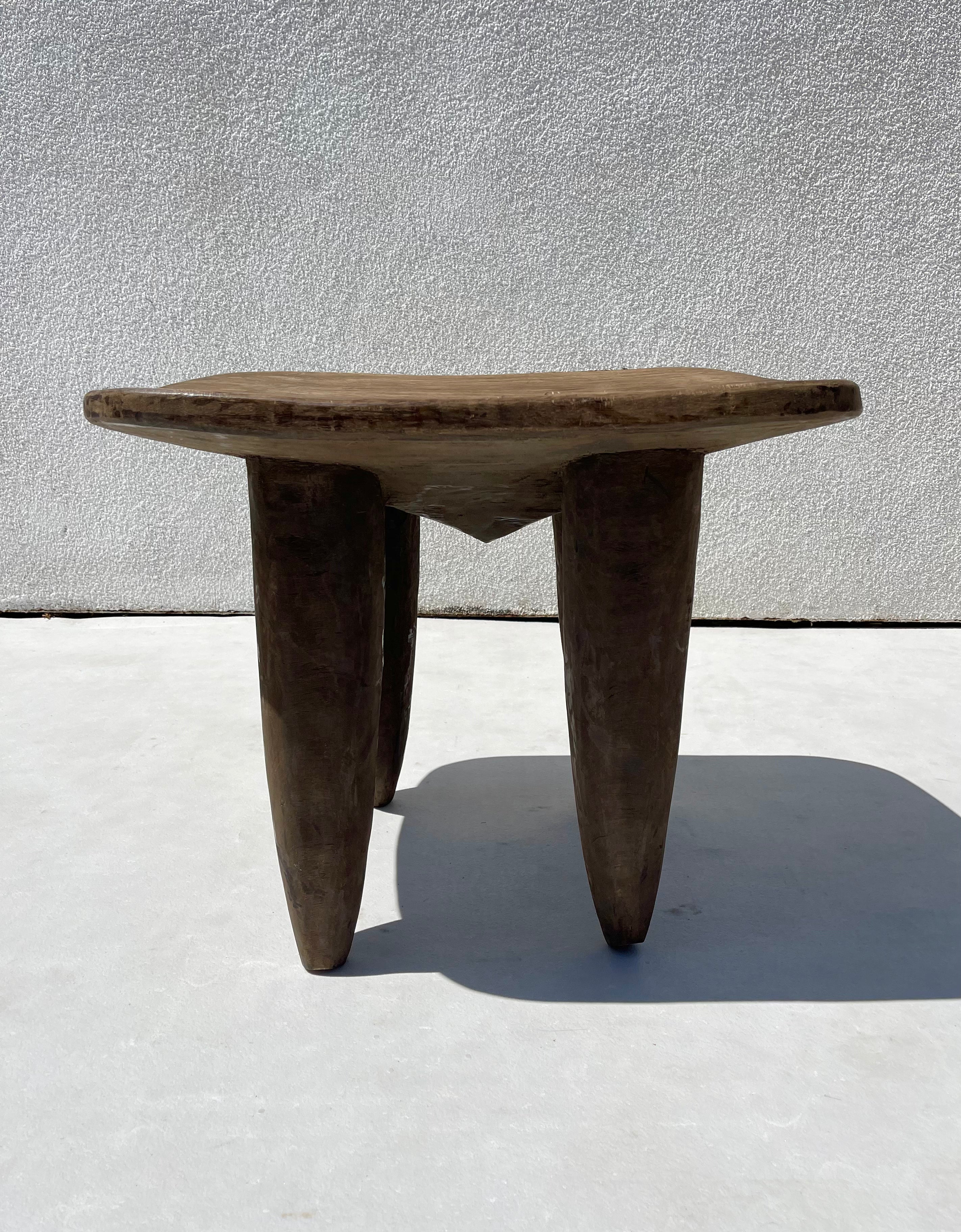 Large Vintage Senufo Stool/End Table from the Ivory Coast⁠⁠