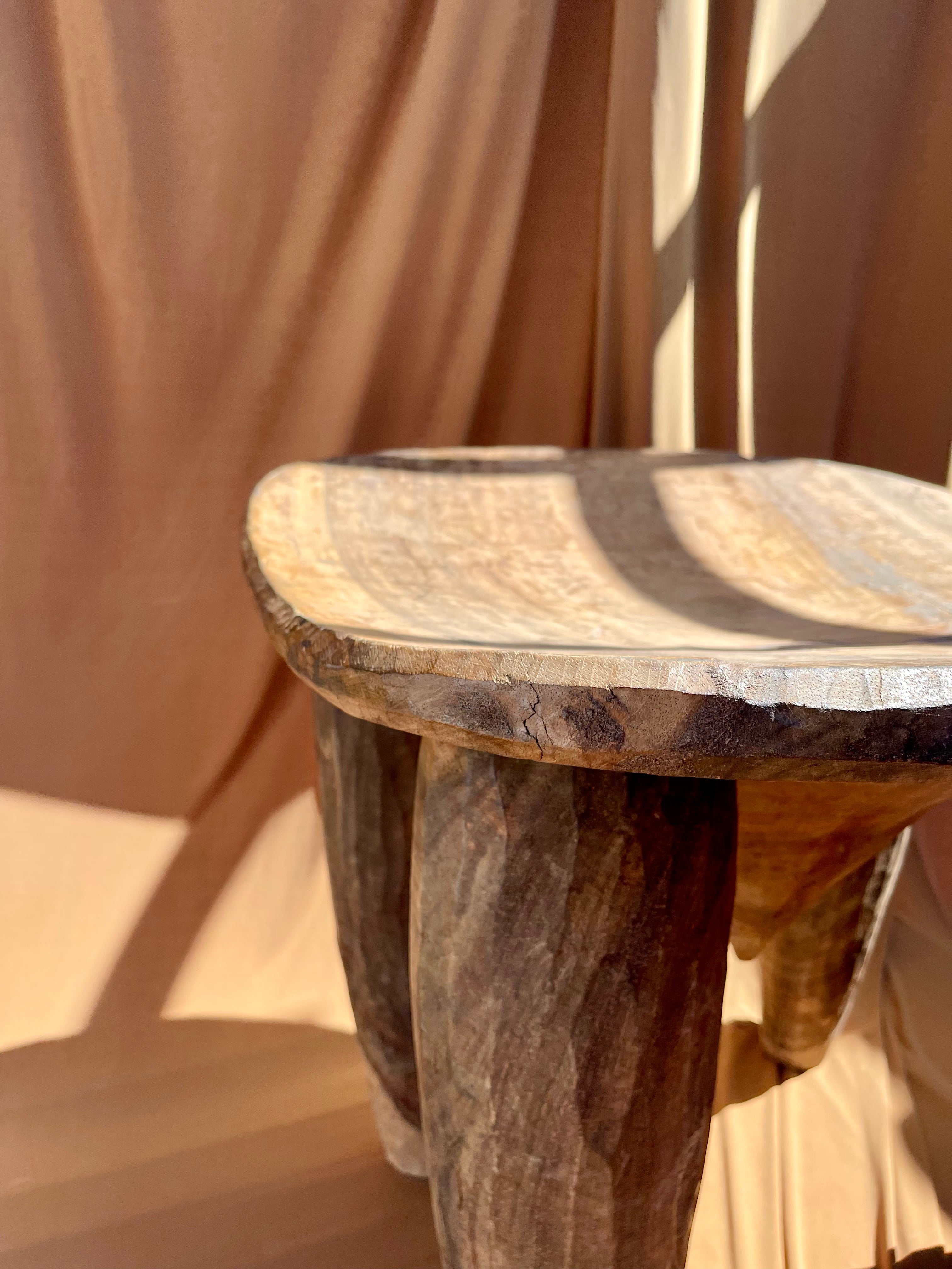 Large Vintage Senufo Stool/End Table from the Ivory Coast⁠⁠ • 01